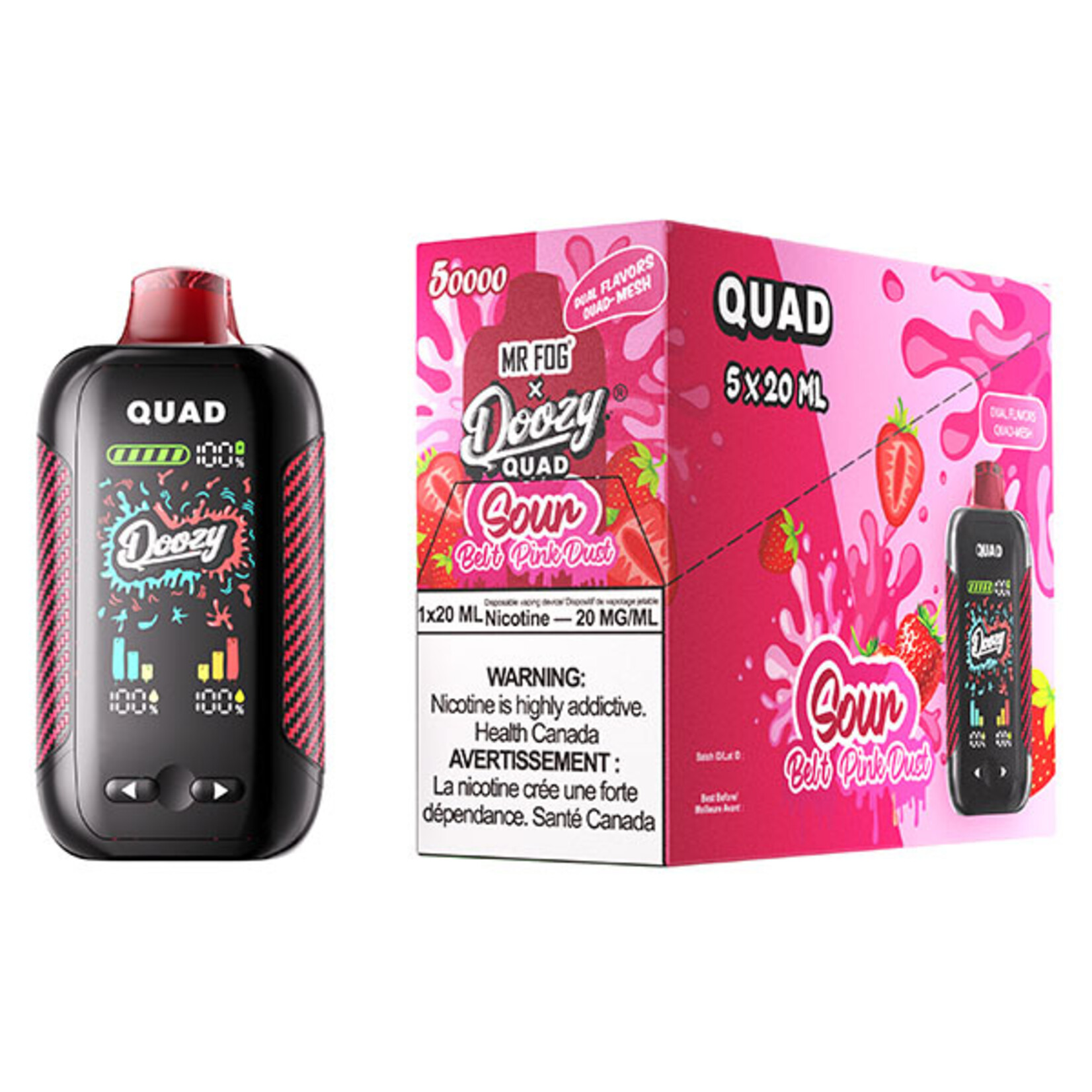 DOOZY QU12 - DOOZY QUAD Sour Belt & Sour Pink Dust