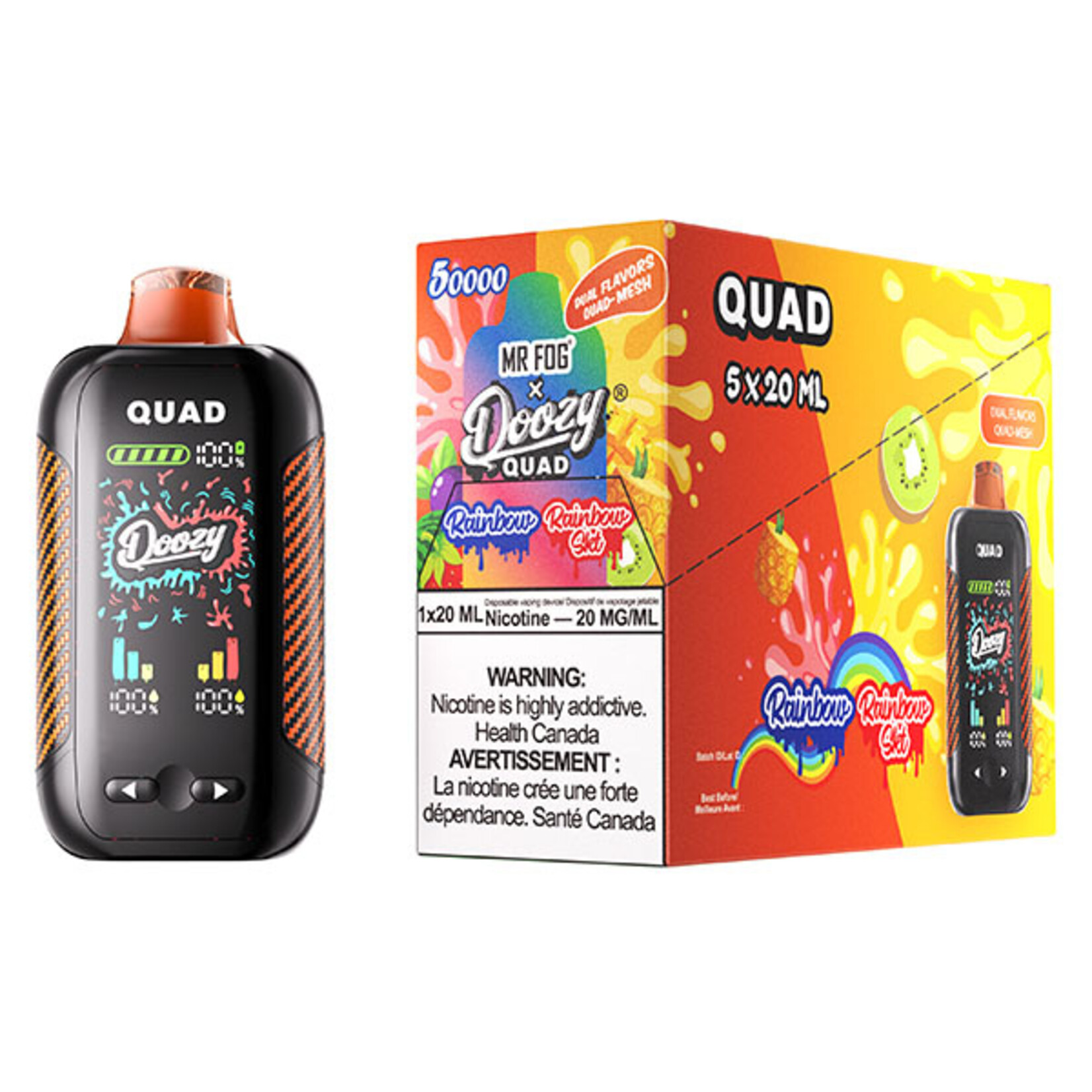 DOOZY QU10 - DOOZY QUAD Rainbow & Rainbow Skt