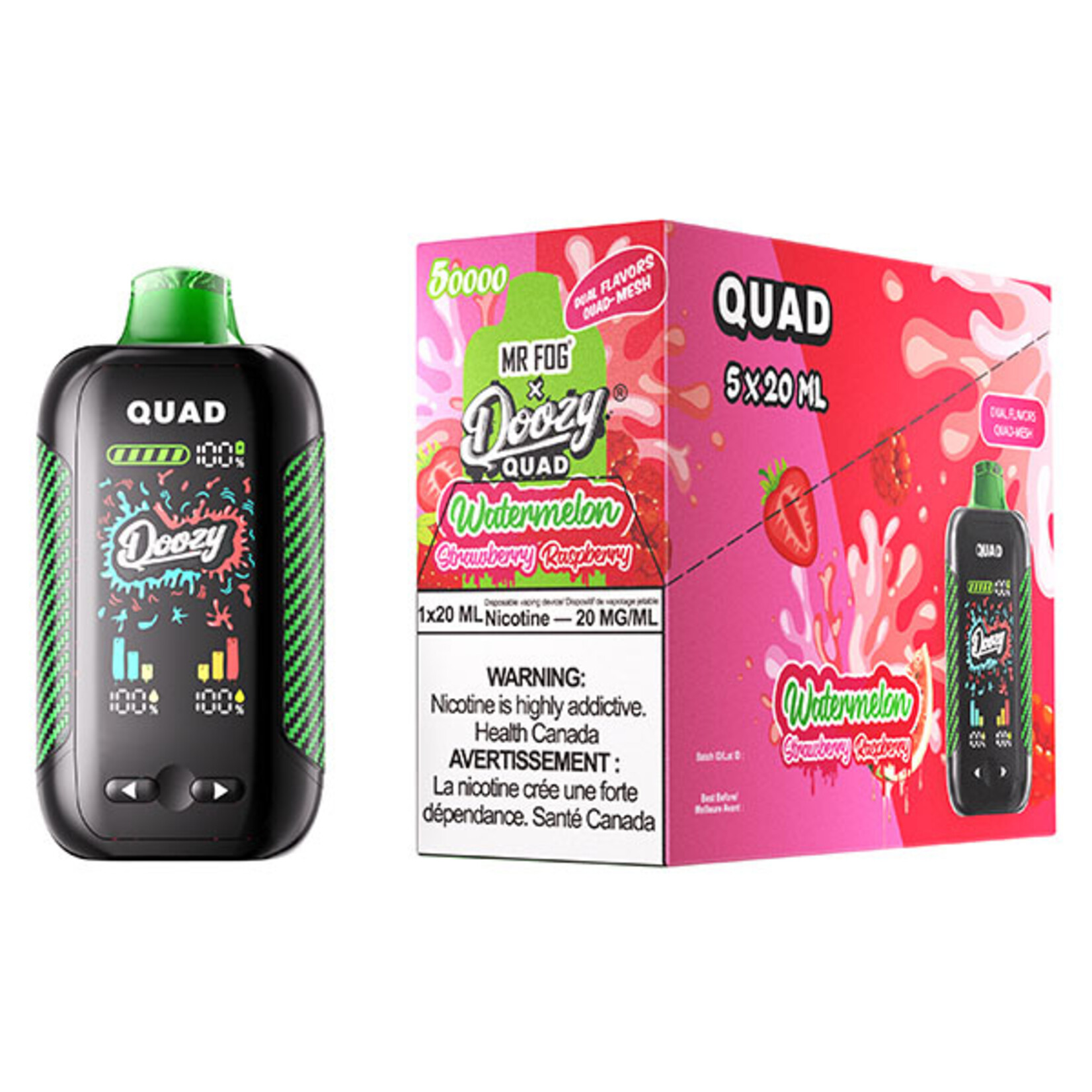 DOOZY QU09 - DOOZY QUAD Watermelon Strawberry & Watermelon Raspberry