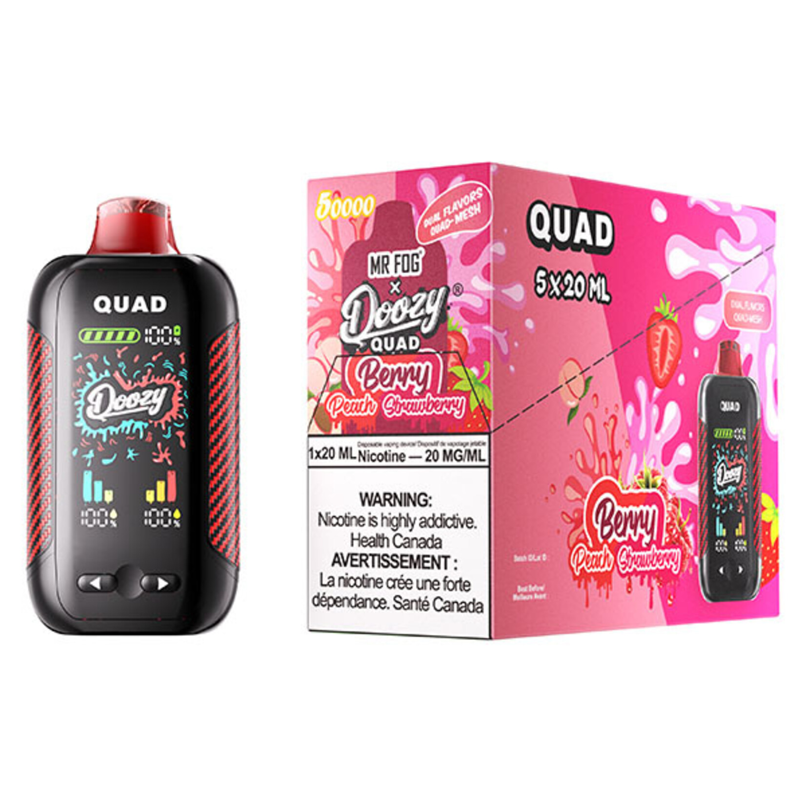 DOOZY QU08 - DOOZY QUAD Berry Peach & Berry Strawberry