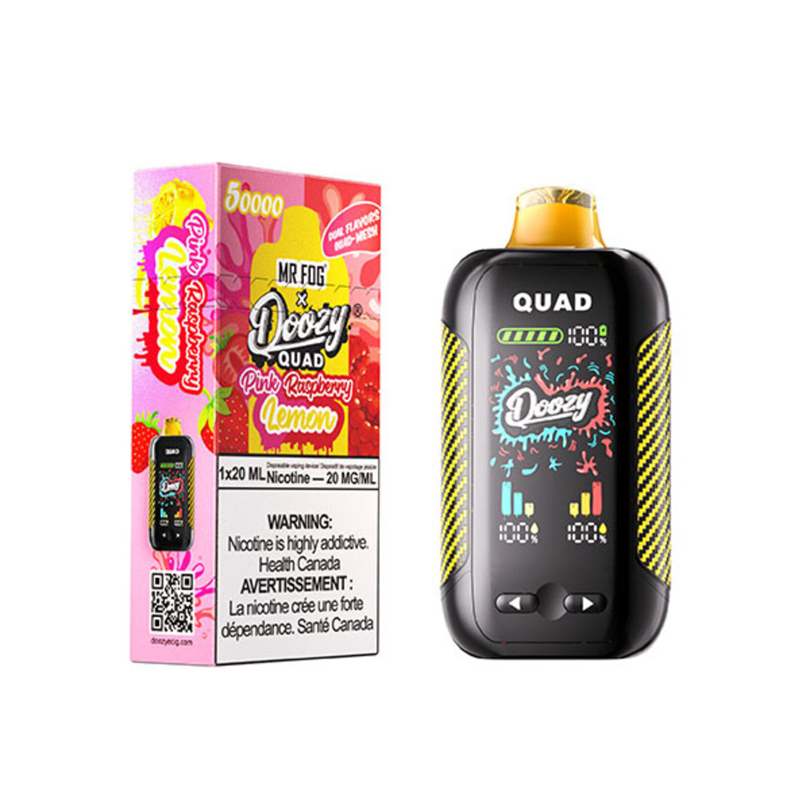 DOOZY QU05 - DOOZY QUAD Pink Lemon & Raspberry Lemon