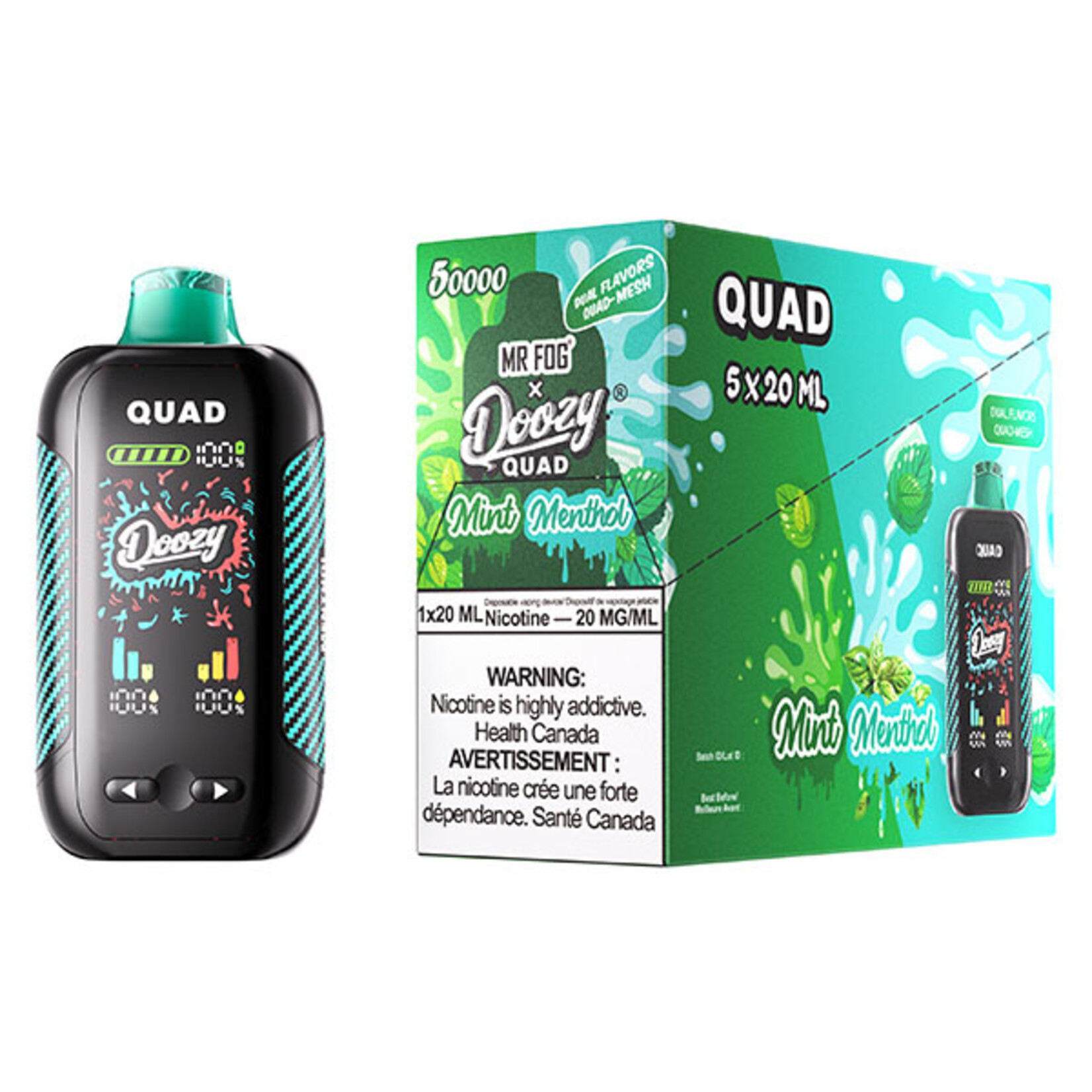 DOOZY QU04 - DOOZY QUAD Mint & Menthol