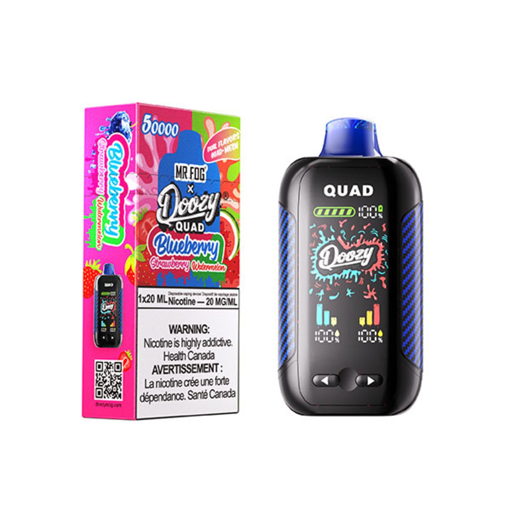 DOOZY QU02 - DOOZY QUAD Blueberry Strawberry & Blueberry Watermelon
