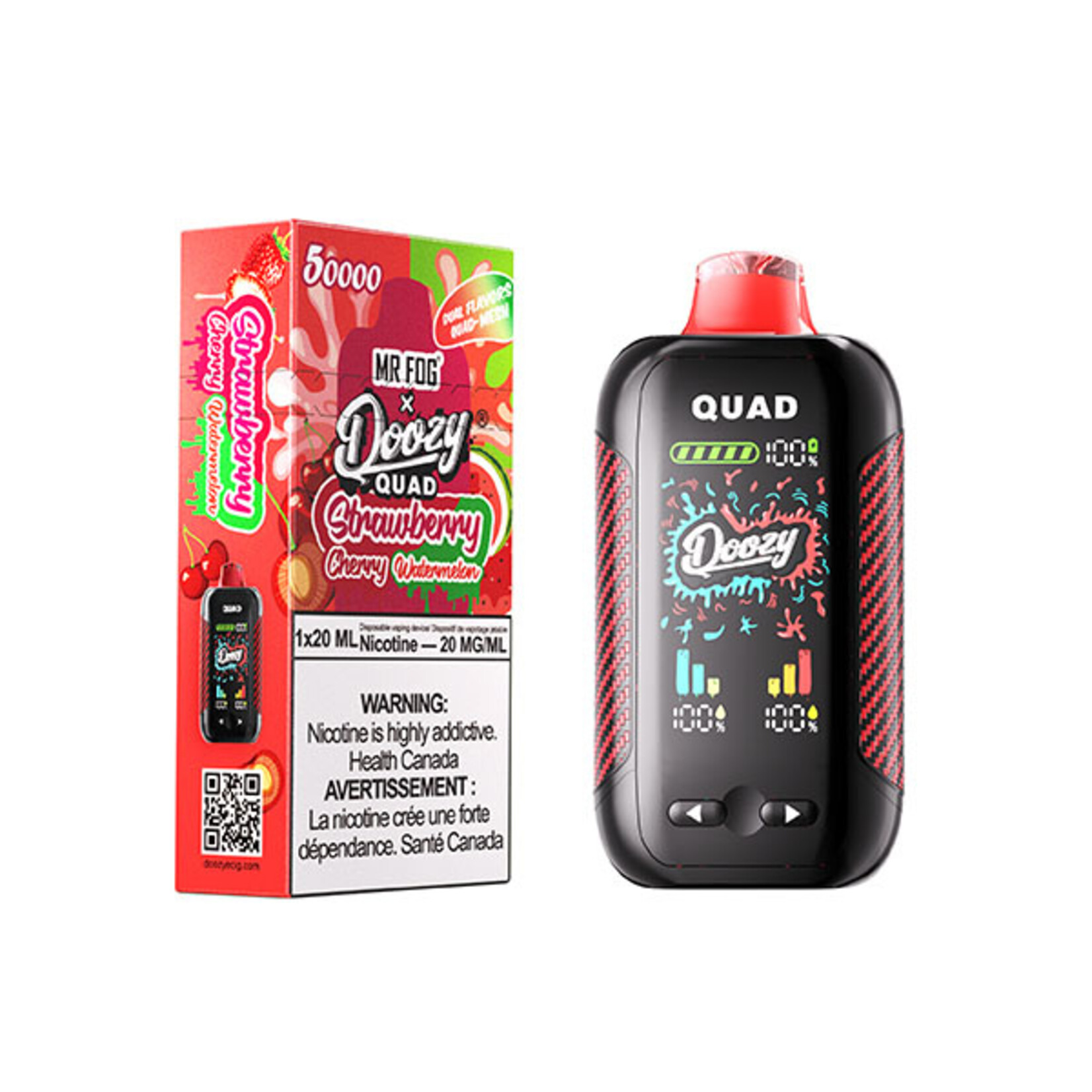 DOOZY QU01 - DOOZY QUAD Strawberry Cherry & Strawberry Watermelon