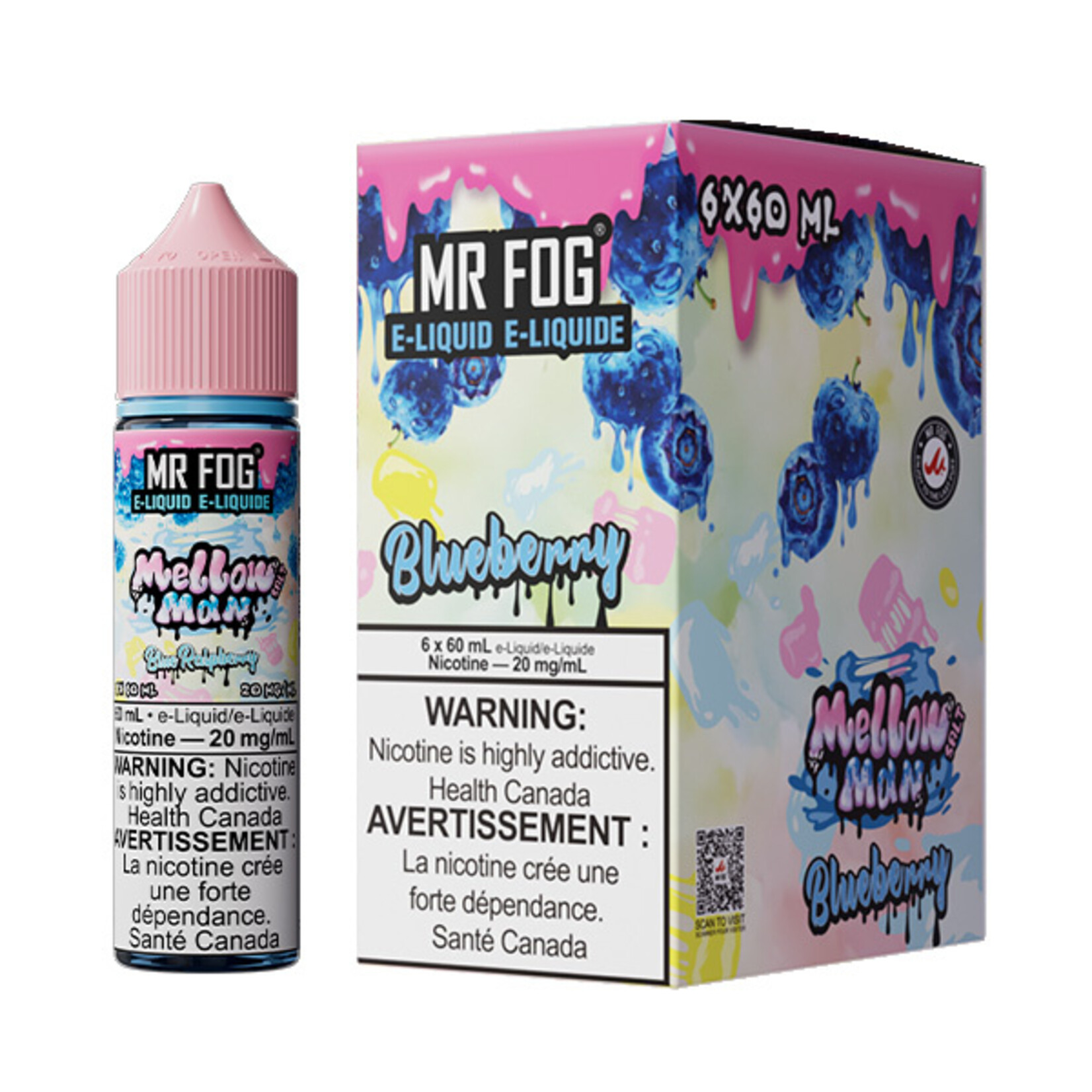 MR FOG MFEMM04 - MR FOG Mellow Man E-Liquid Blueberry 60ML Salt
