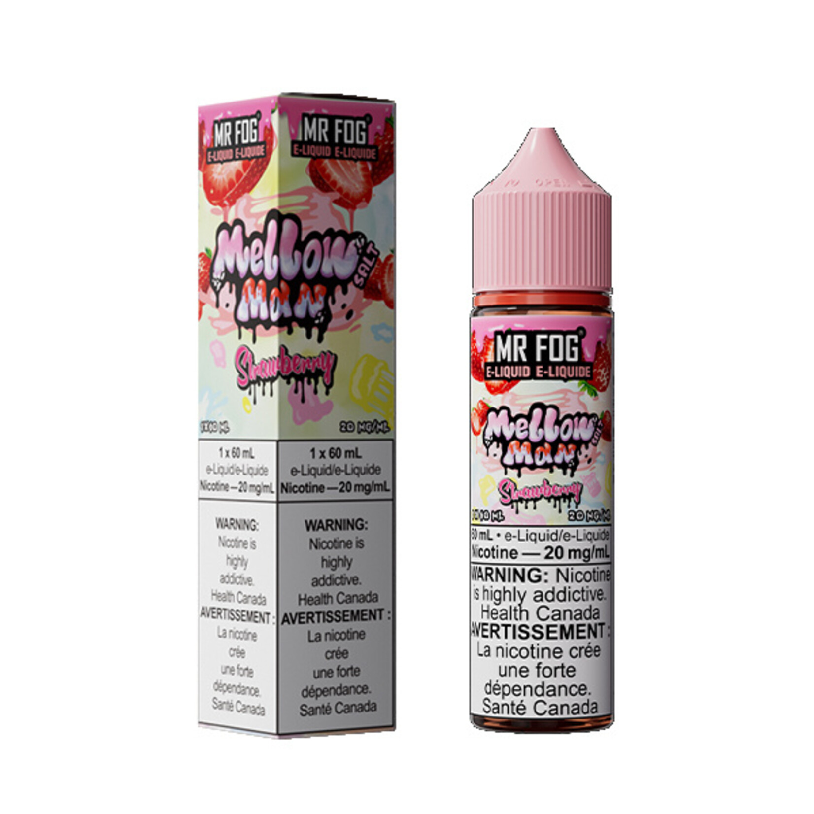 MR FOG MFEMM02 - MR FOG Mellow Man E-Liquid Strawberry 60ML Salt