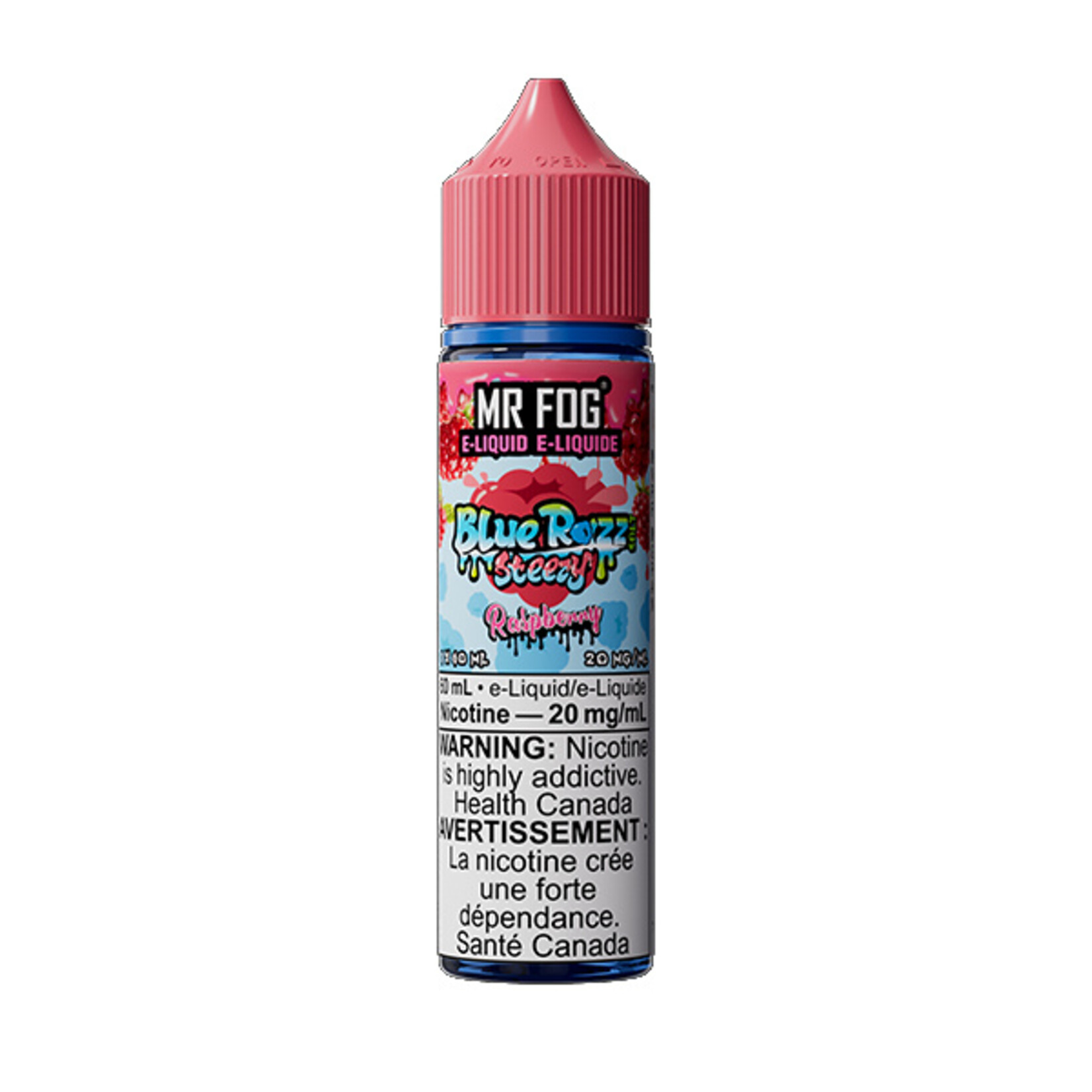 MR FOG MFEBR06 - MR FOG Blue Razz Steezy E-Liquid Raspberry 60ML Salt