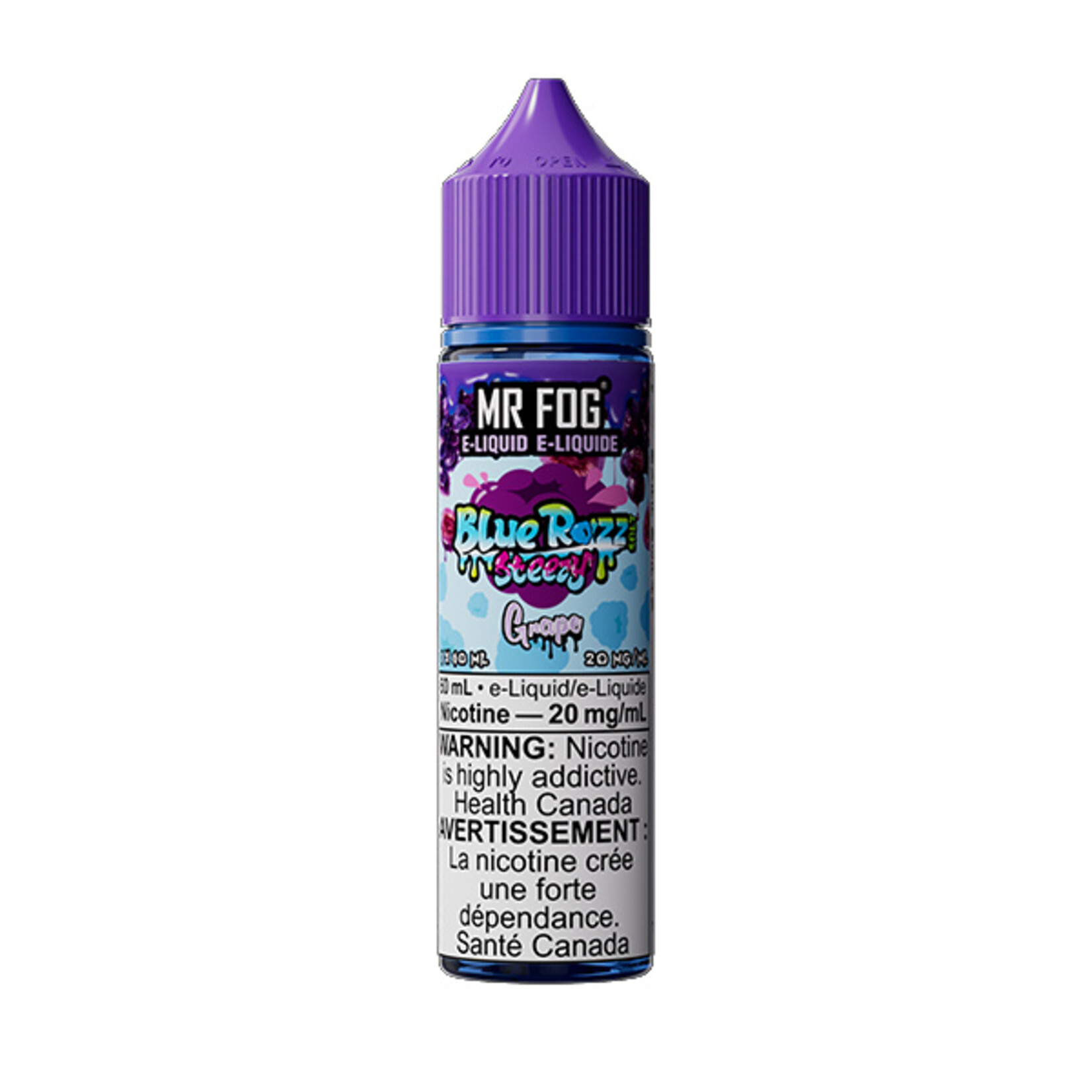 MR FOG MFEBR05 - MR FOG Blue Razz Steezy E-Liquid Grape 60ML Salt