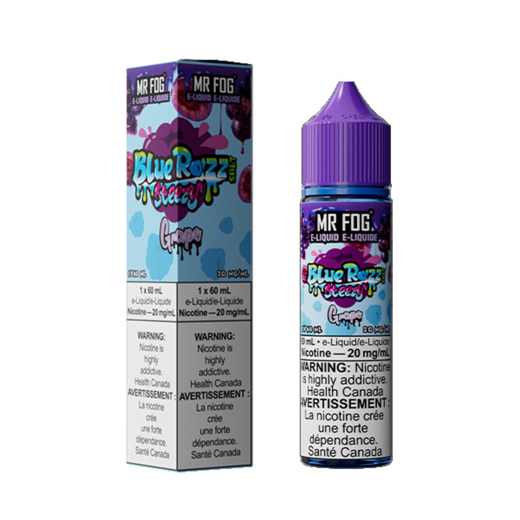 MR FOG MFEBR05 - MR FOG Blue Razz Steezy E-Liquid Grape 60ML Salt