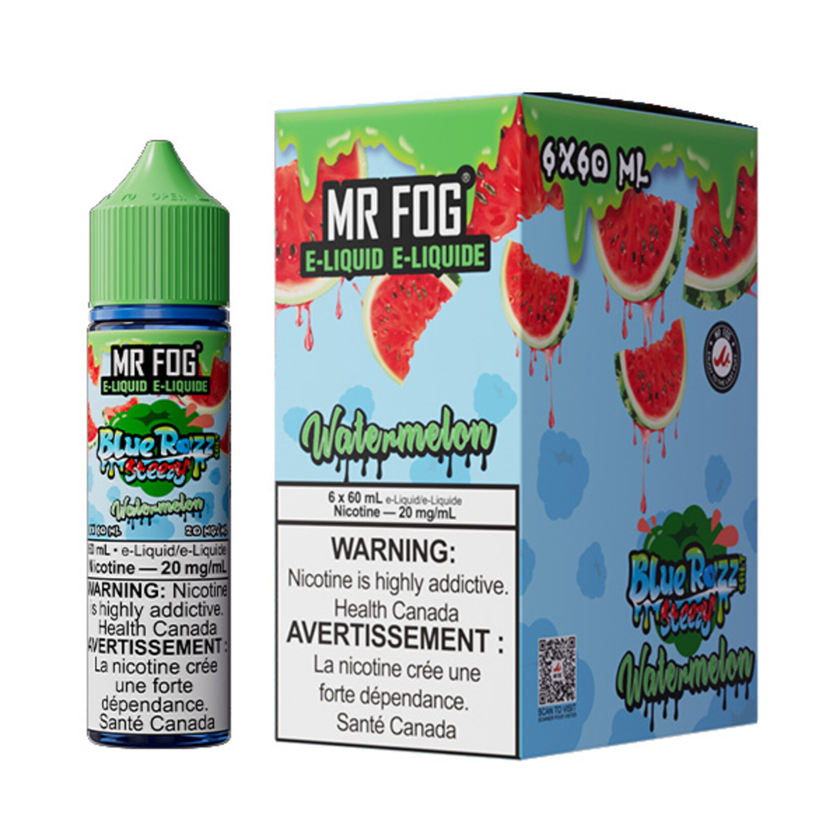 MR FOG MFEBR03 - MR FOG Blue Razz Steezy E-Liquid Watermelon 60ML Salt
