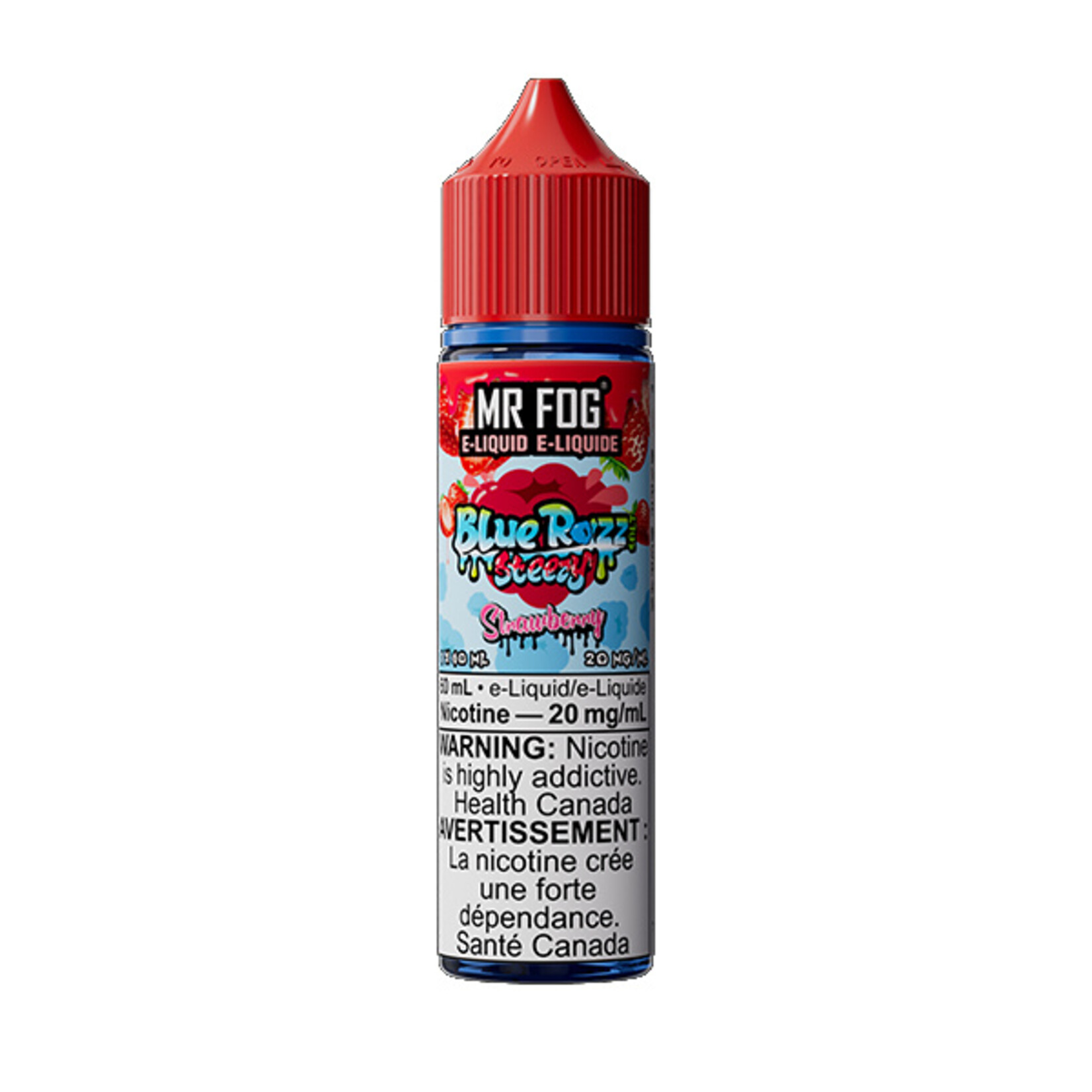 MR FOG MFEBR02 - MR FOG Blue Razz Steezy E-Liquid Strawberry 60ML Salt