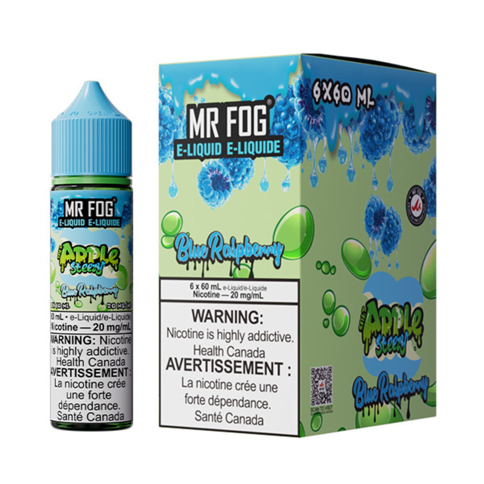 MR FOG MFEAS03 - MR FOG Apple Steezy E-Liquid Blue Raspberry 60ML Salt