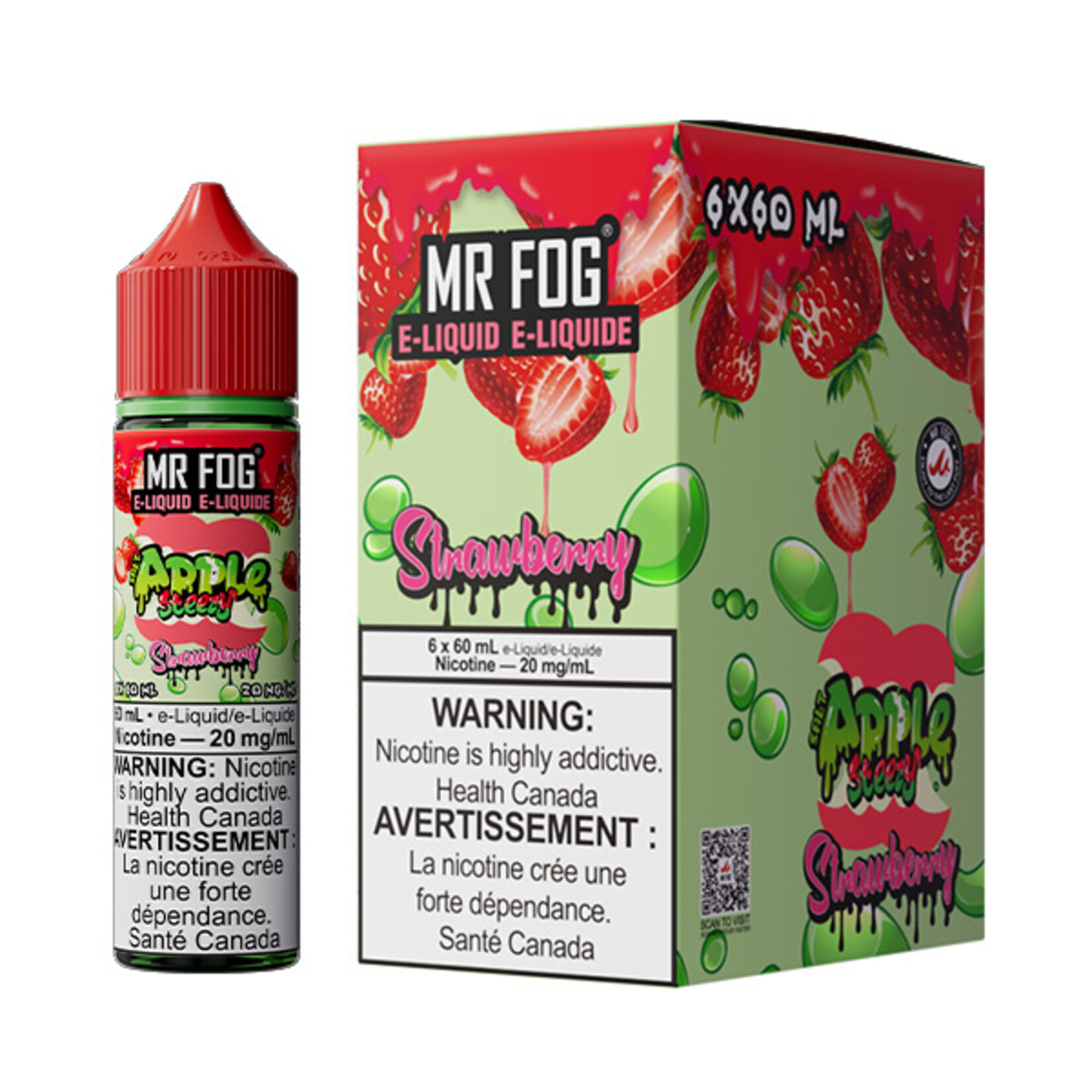 MR FOG MFEAS02 - MR FOG Apple Steezy E-Liquid Strawberry 60ML Salt