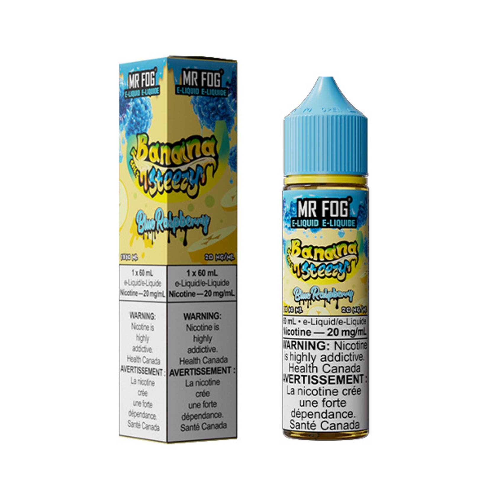 MR FOG MFENS03 - MR FOG Banana Steezy E-Liquid Blue Raspberry 60ML Salt