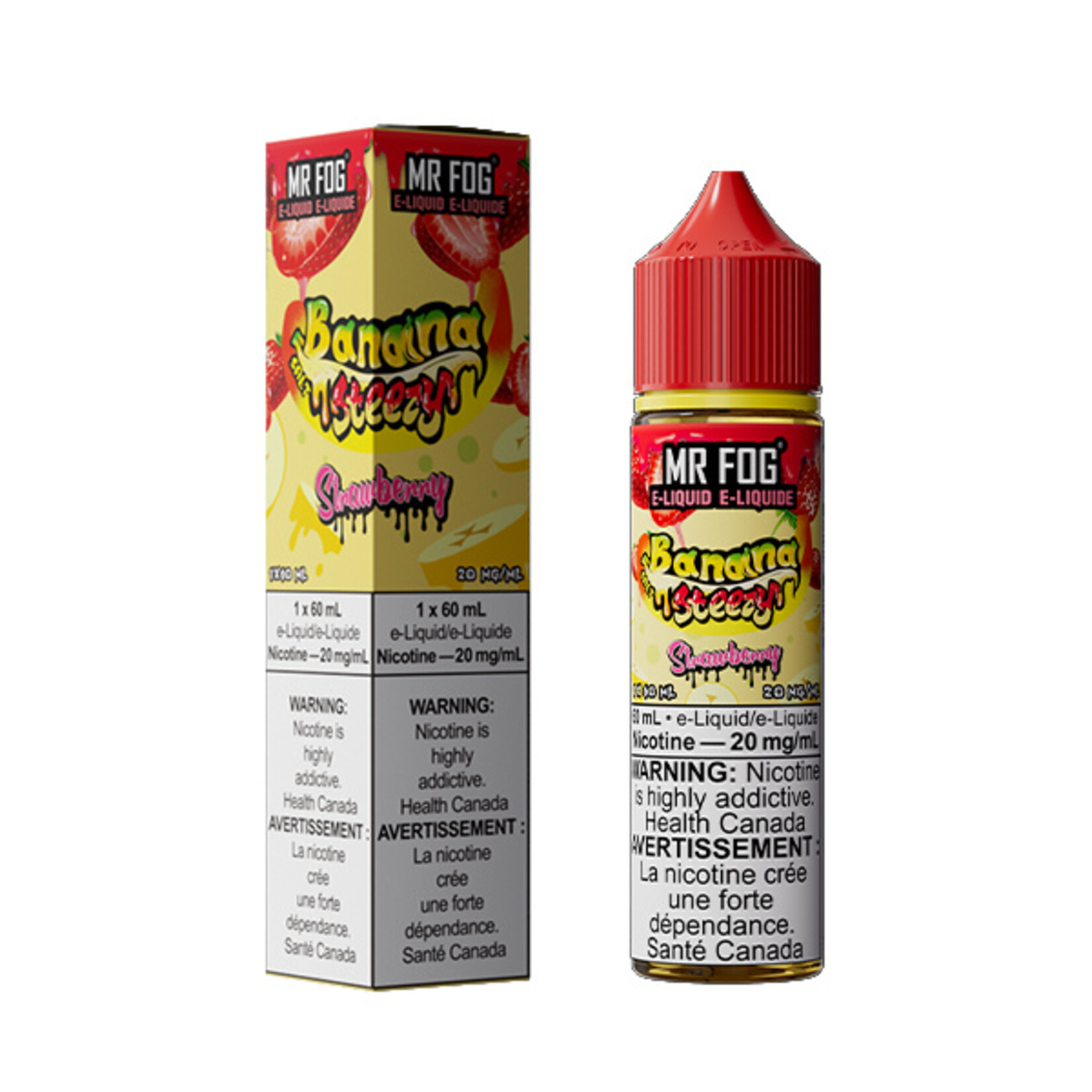 MR FOG MFENS02 - MR FOG Banana Steezy E-Liquid Strawberry 60ML Salt