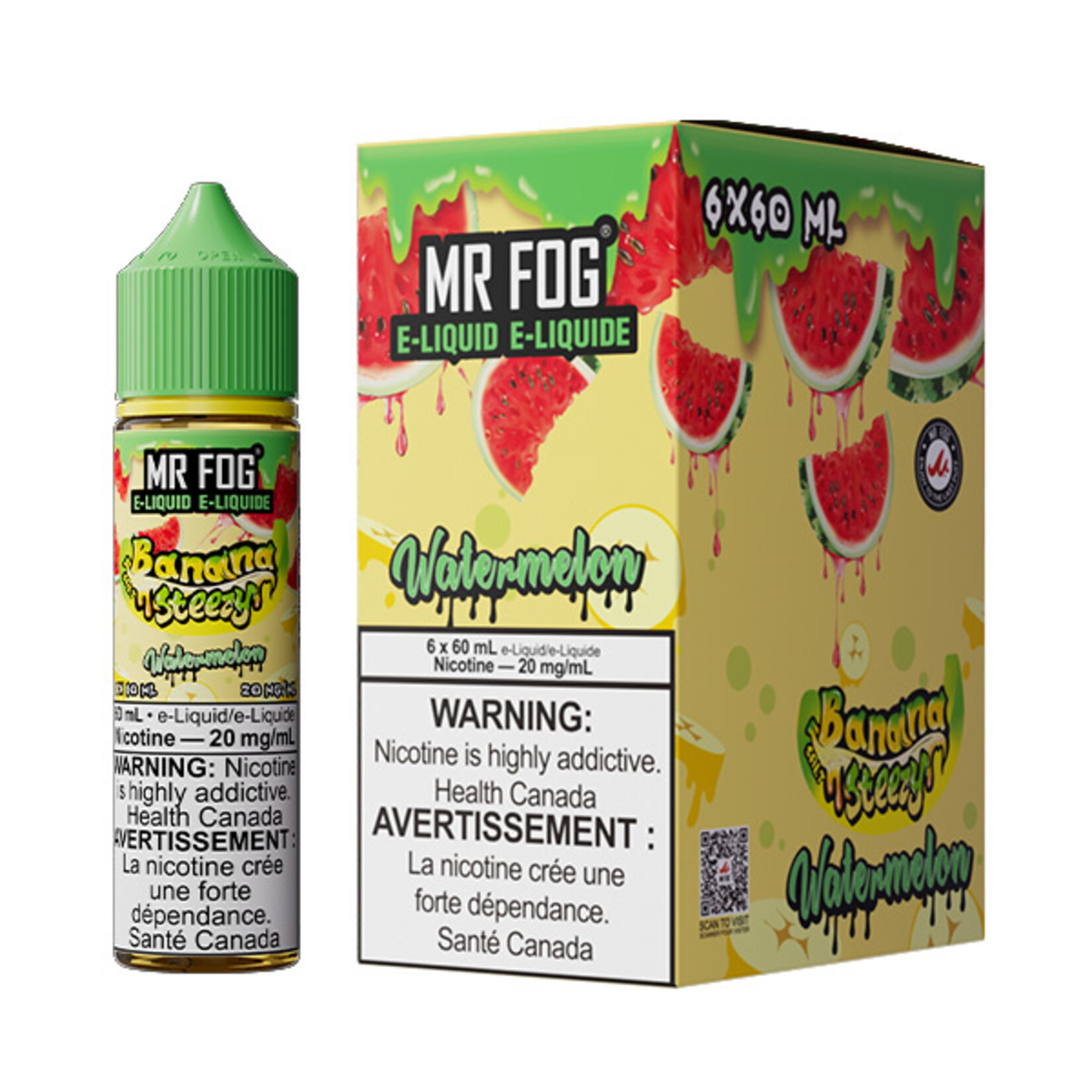 MR FOG MFENS01 - MR FOG Banana Steezy E-Liquid Watermelon 60ML Salt