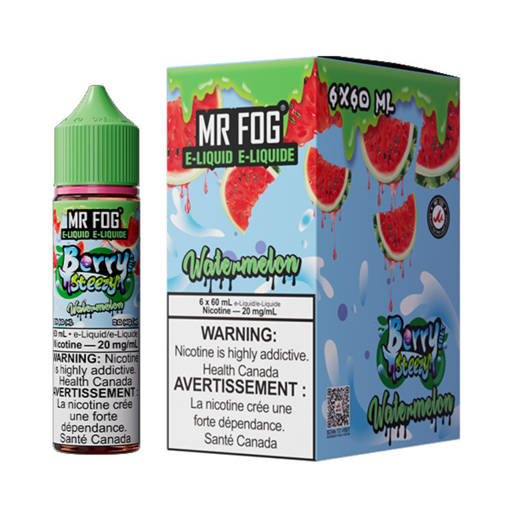 MR FOG MFEBS01 - MR FOG Berry Steezy E-Liquid Watermelon 60ML Salt