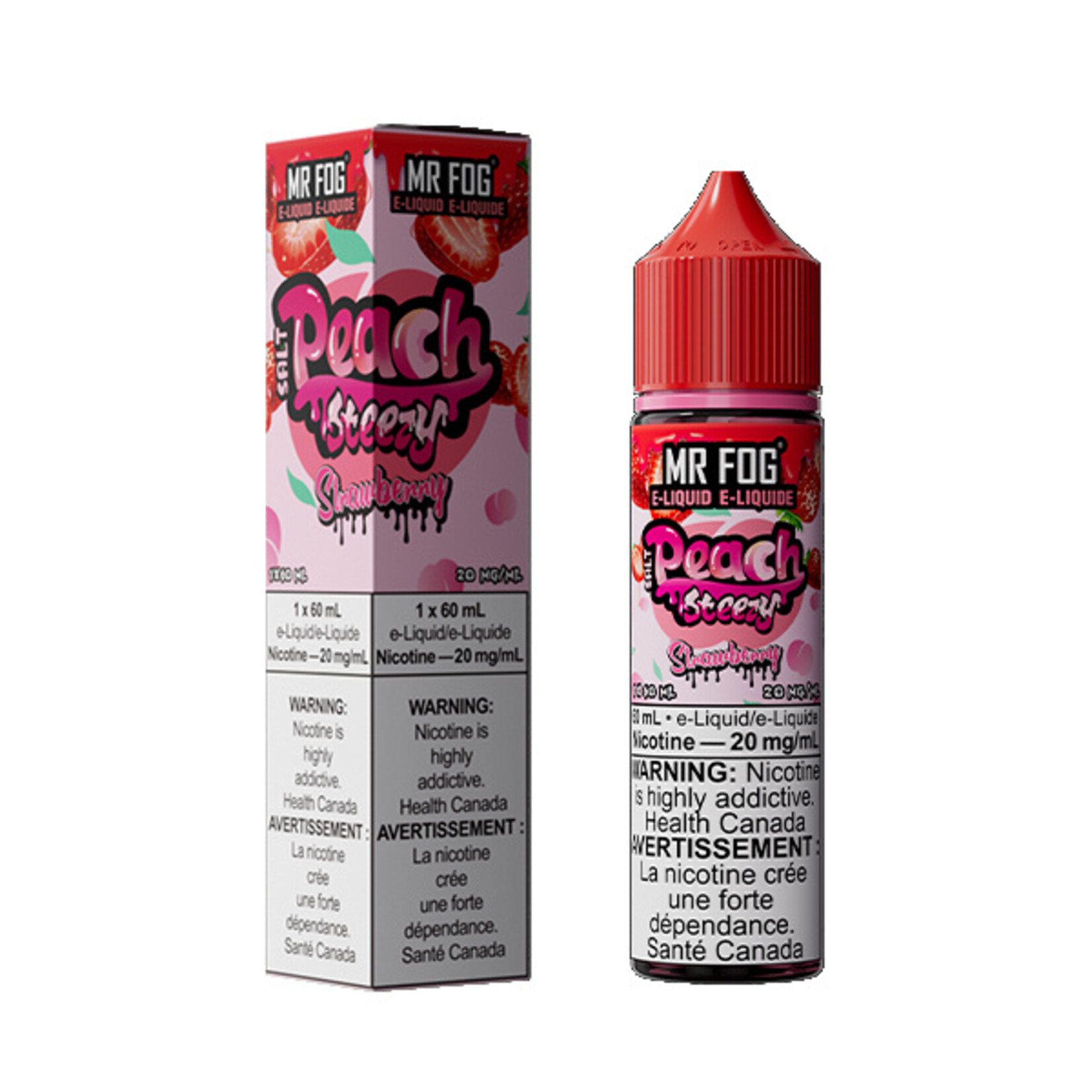 MR FOG MFEPS02 - MR FOG Peach Steezy E-Liquid Strawberry 60ML Salt