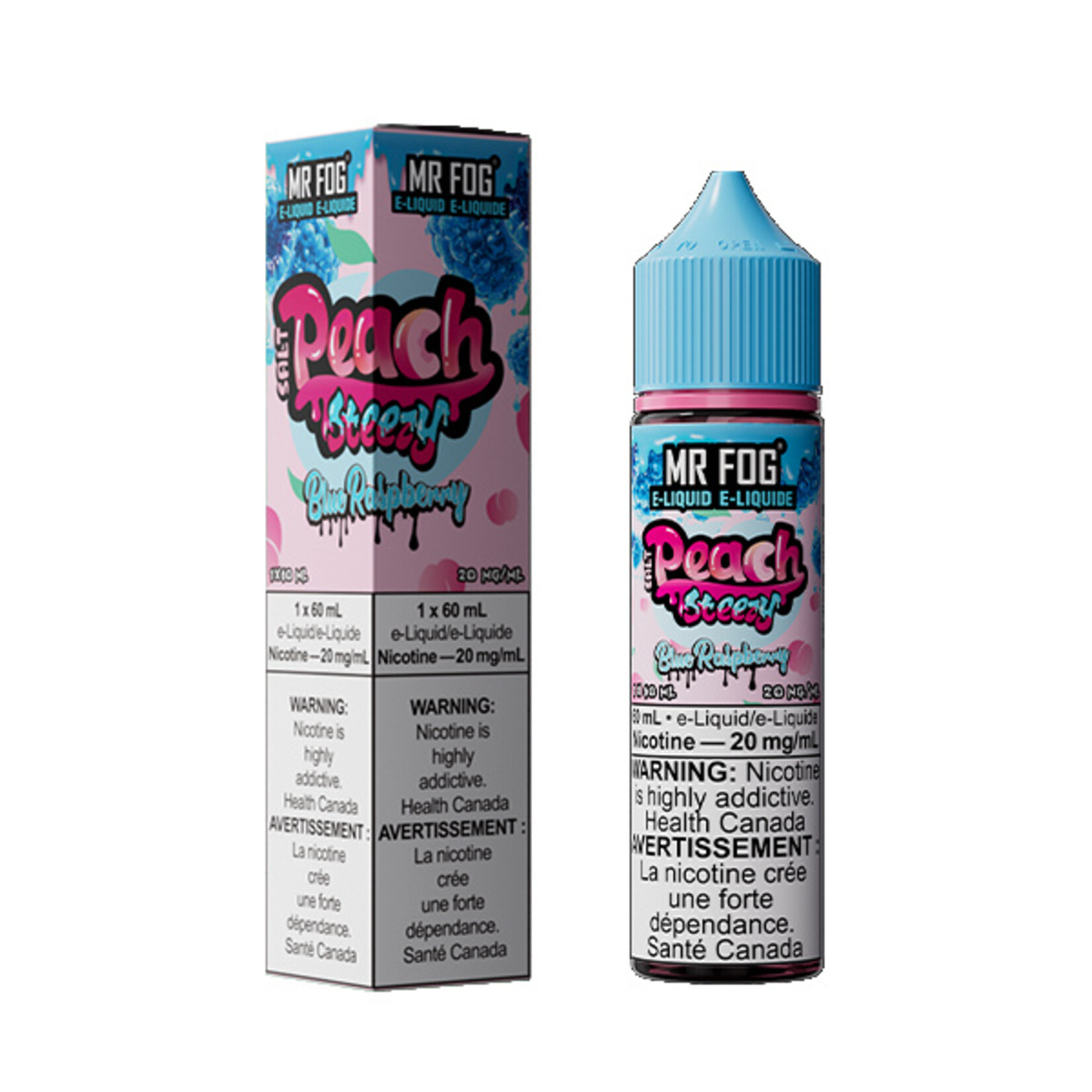 MR FOG MFEPS01 - MR FOG Peach Steezy E-Liquid Blue Raspberry 60ML Salt