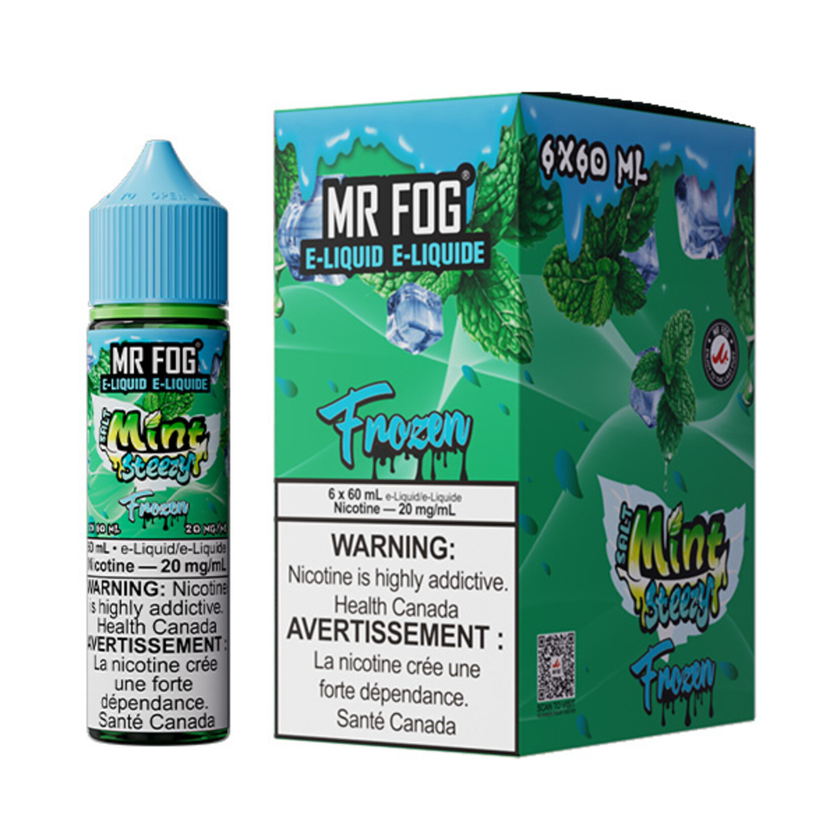 MR FOG MFEMS01 - MR FOG Mint Steezy E-Liquid Frozen 60ML Salt