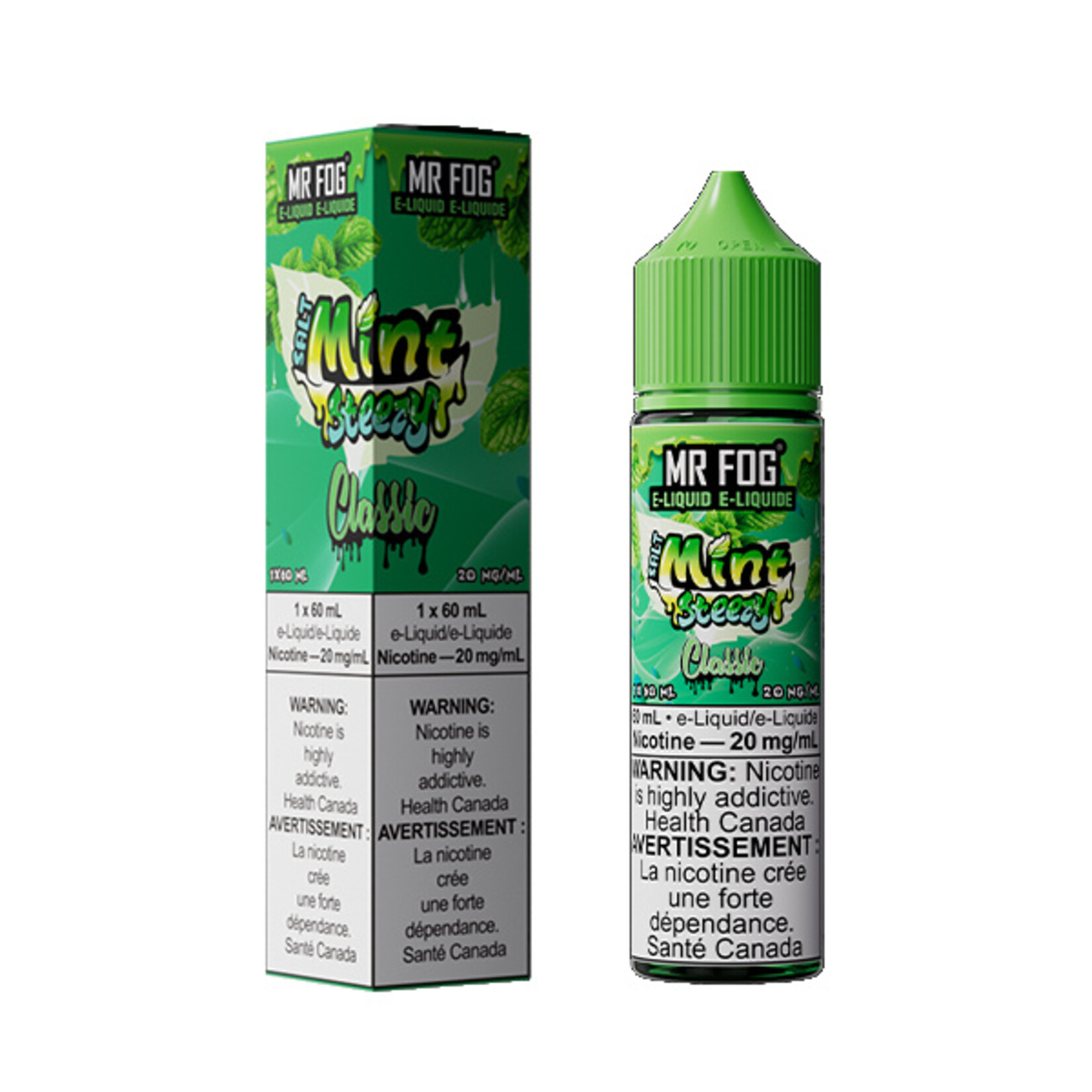 MR FOG MFEMS03 - MR FOG Mint Steezy E-Liquid Classic 60ML Salt