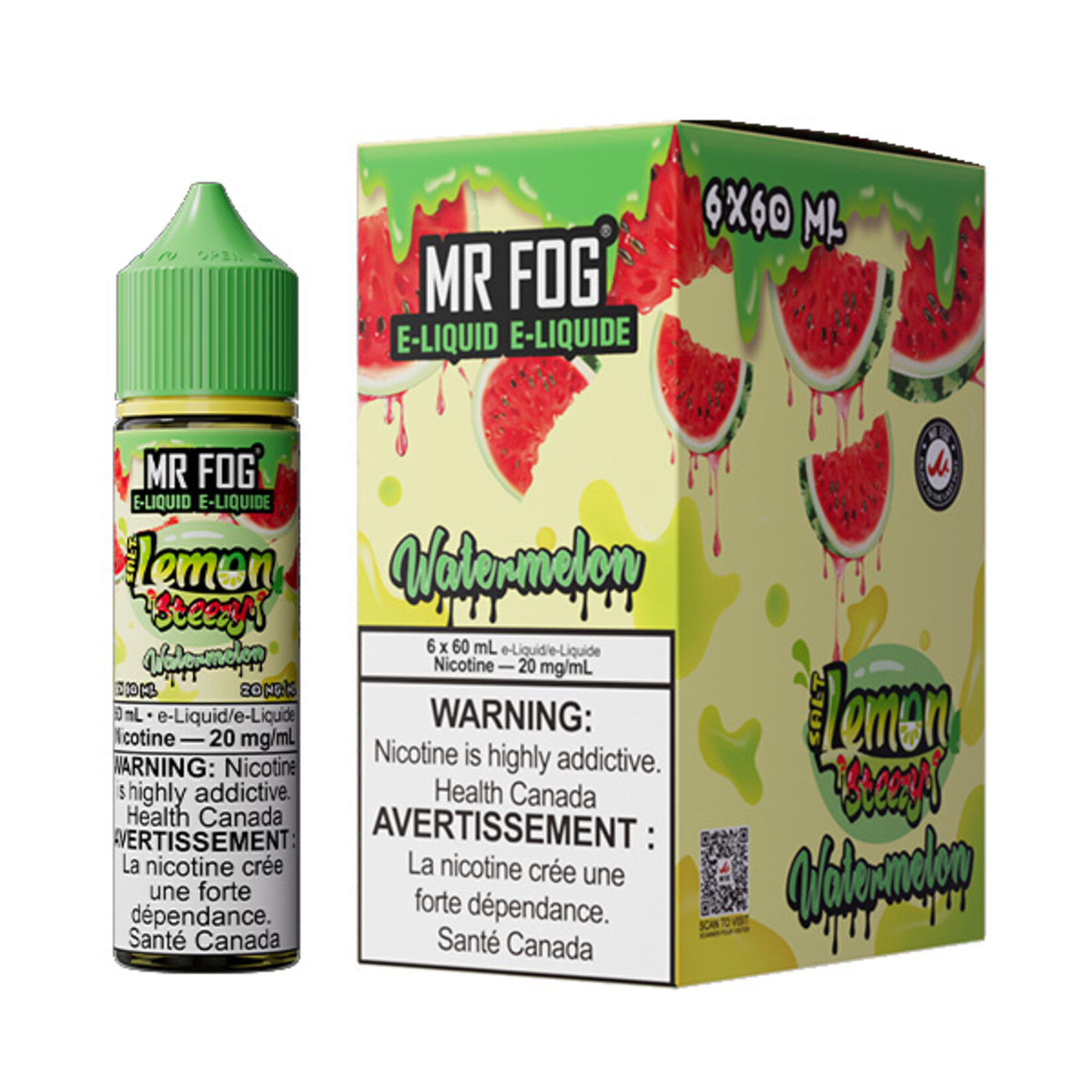 MR FOG MFELS03 - MR FOG Lemon Steezy E-Liquid Watermelon 60ML Salt