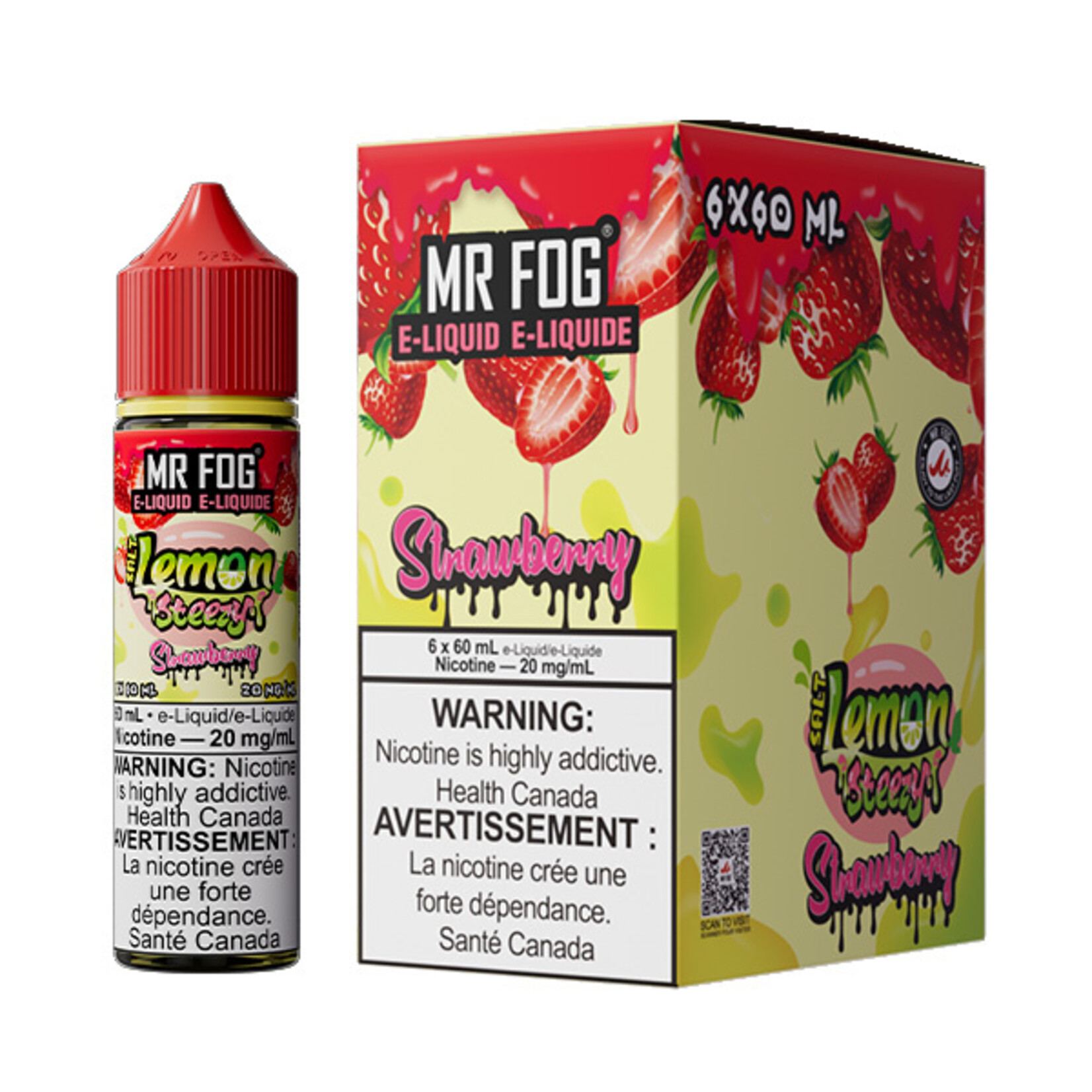 MR FOG MFELS02 - MR FOG Lemon Steezy E-Liquid Strawberry 60ML Salt