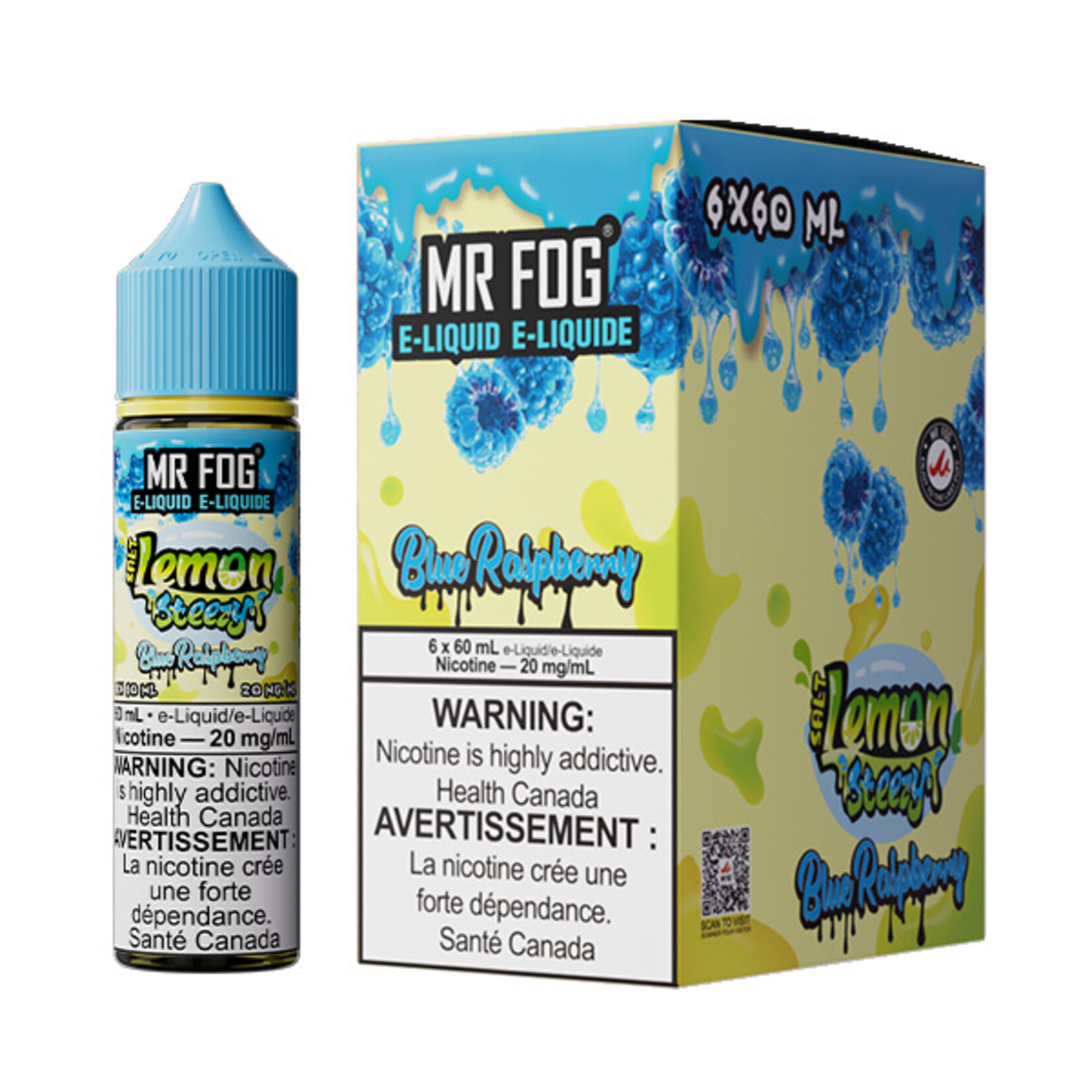 MR FOG MFELS01 - MR FOG Lemon Steezy E-Liquid Blue Raspberry 60ML Salt