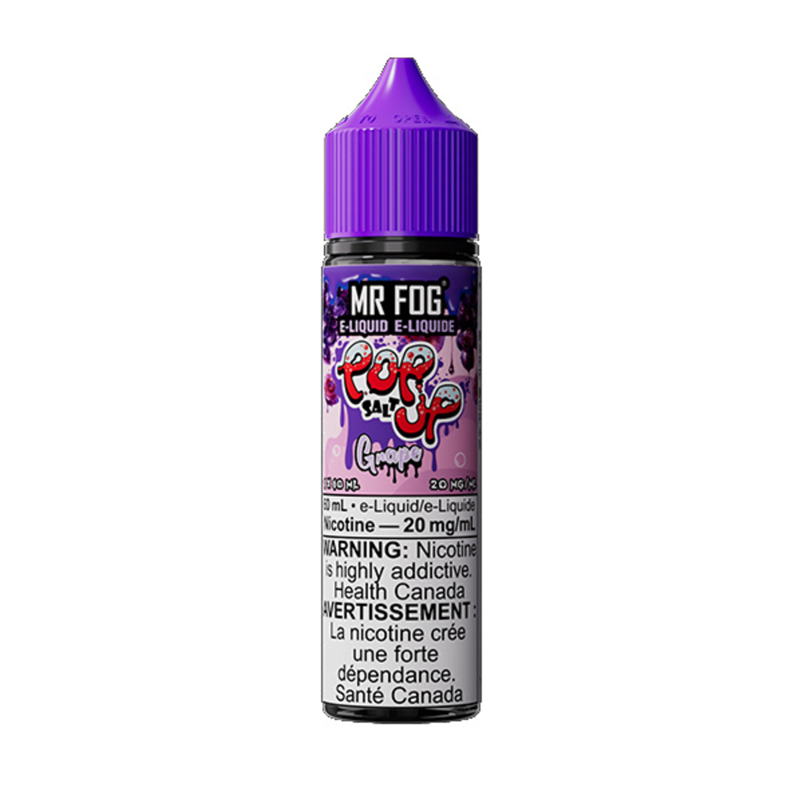 MR FOG MFEPU02 - MR FOG Popup E-Liquid Grape 60ML Salt