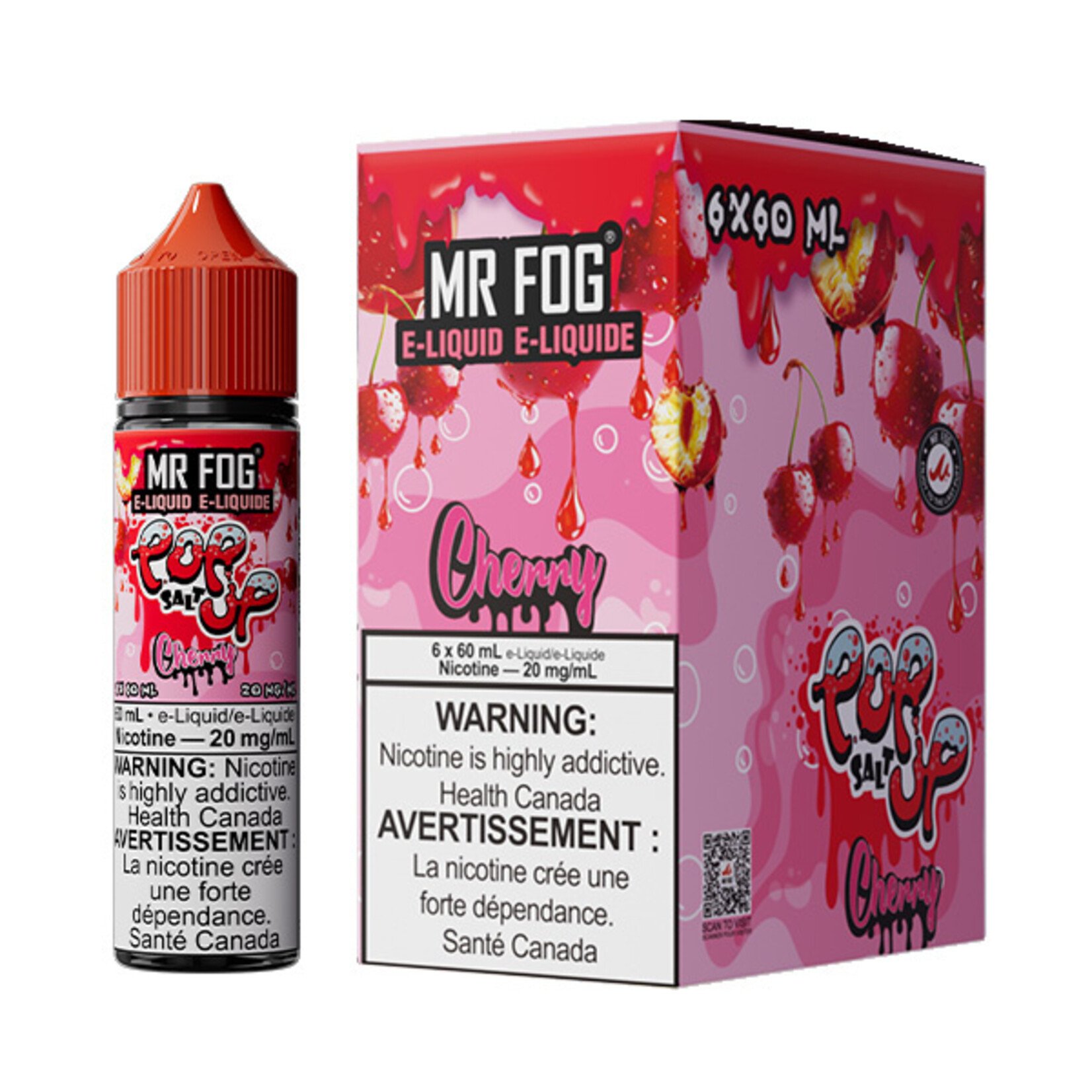 MR FOG MFEPU01 - MR FOG Popup E-Liquid Cherry 60ML Salt