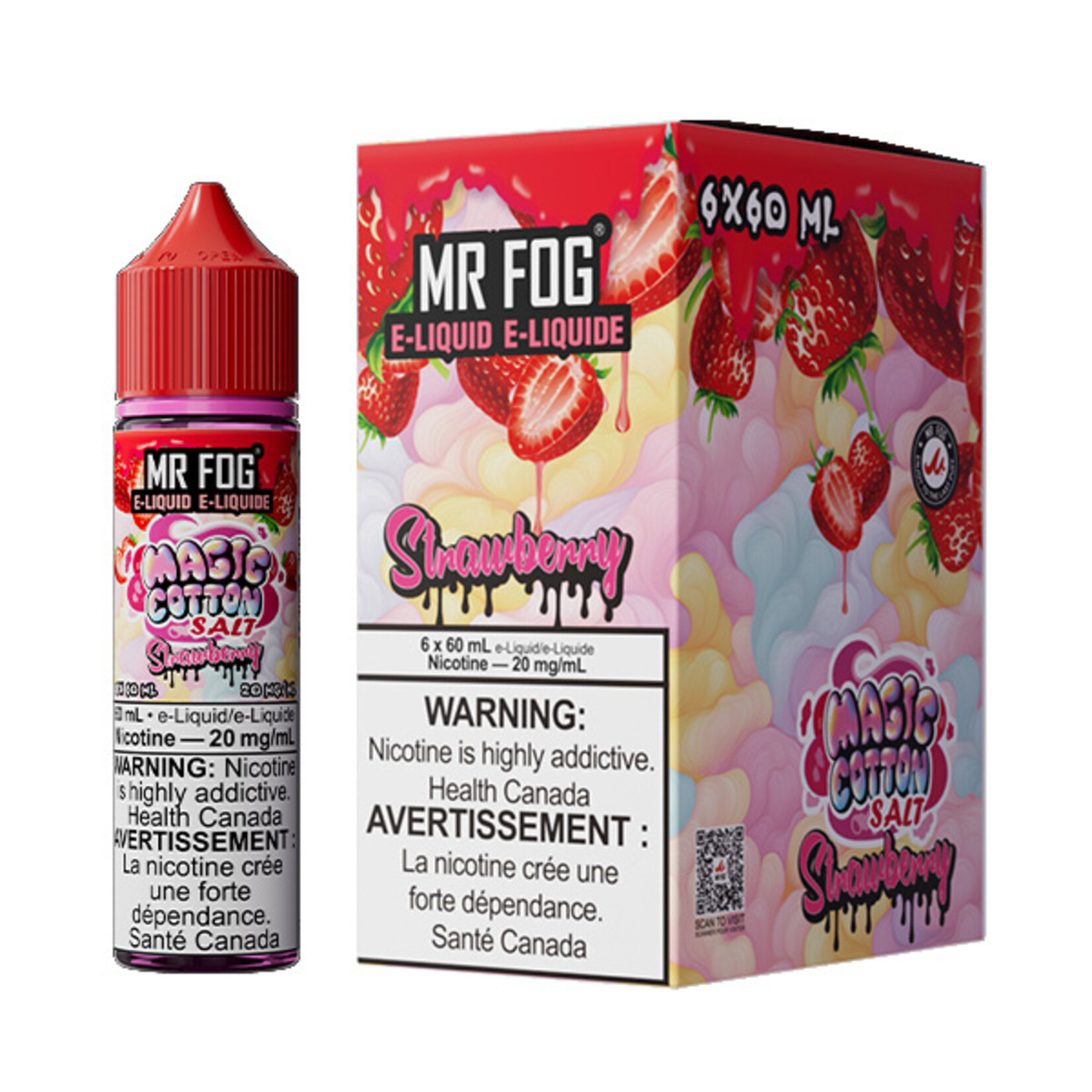 MR FOG MFEMC03 - MR FOG Magic Cotton E-Liquid Strawberry 60ML Salt