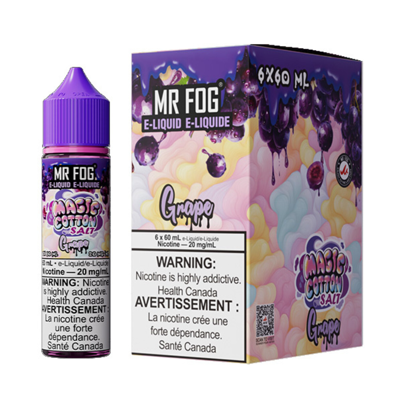 MR FOG MFEMC02 - MR FOG Magic Cotton E-Liquid Grape 60ML Salt