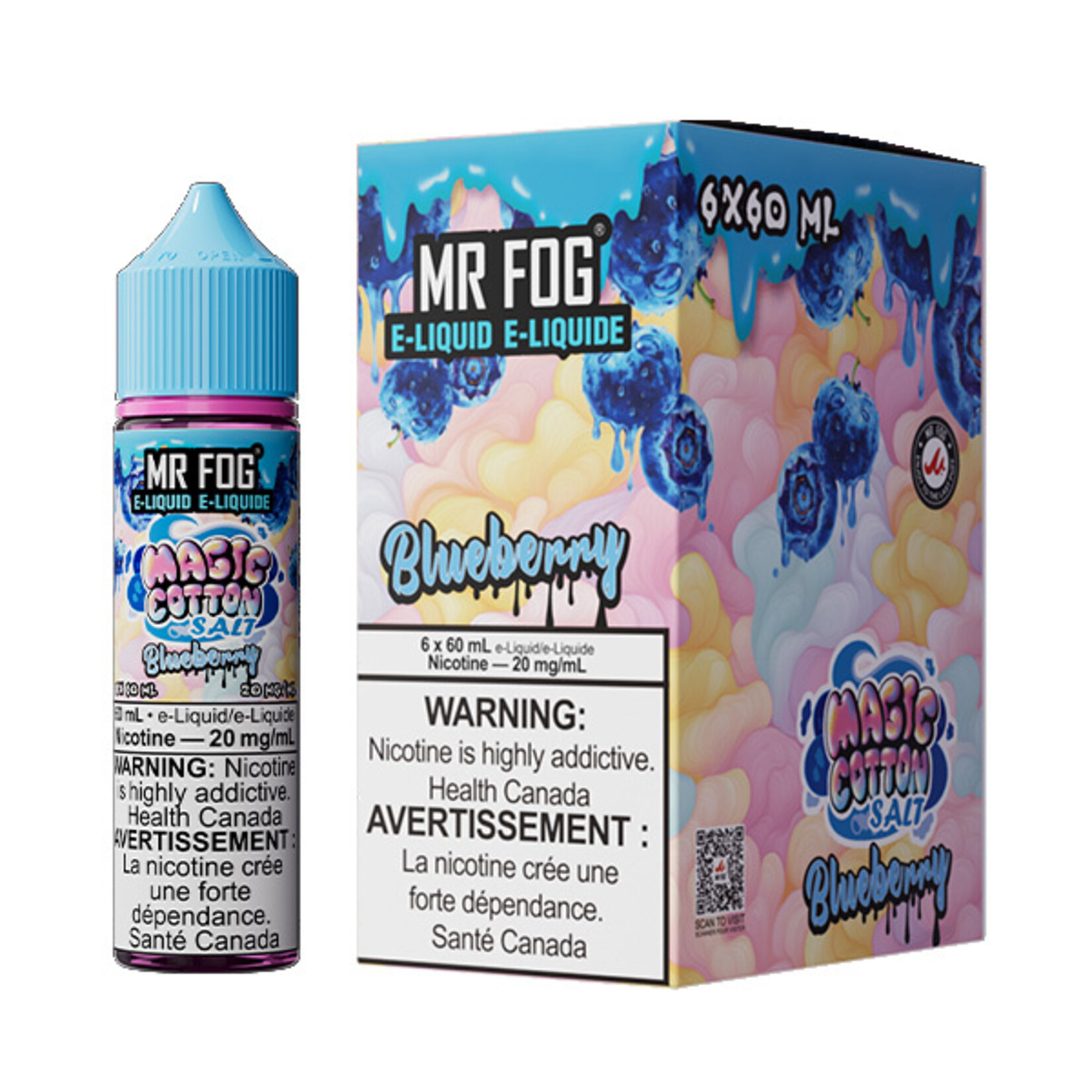 MR FOG MFEMC01 - MR FOG Magic Cotton E-Liquid Blueberry 60ML Salt