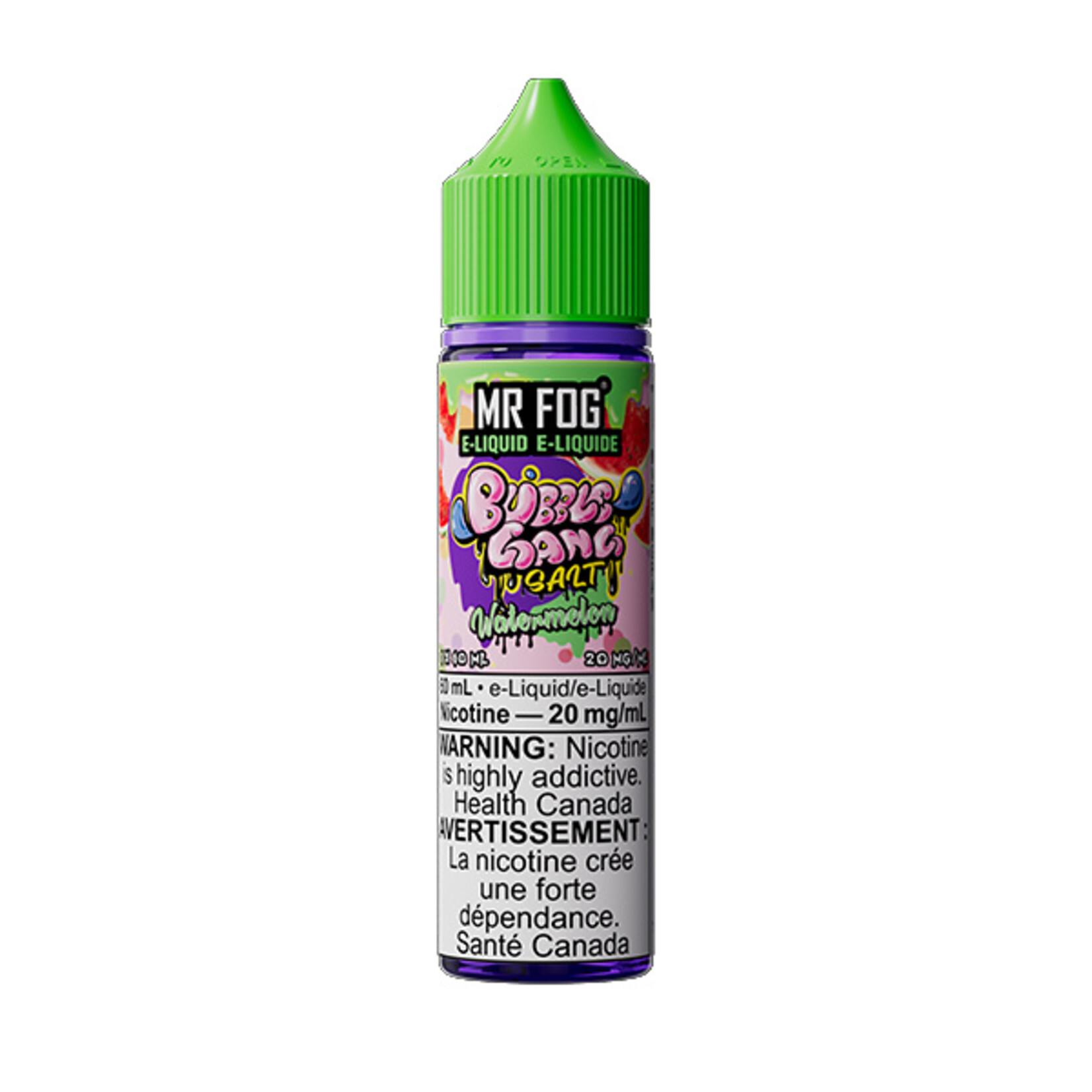 MR FOG MFEBG03 - MR FOG Bubble Gang E-Liquid Watermelon 60ML Salt