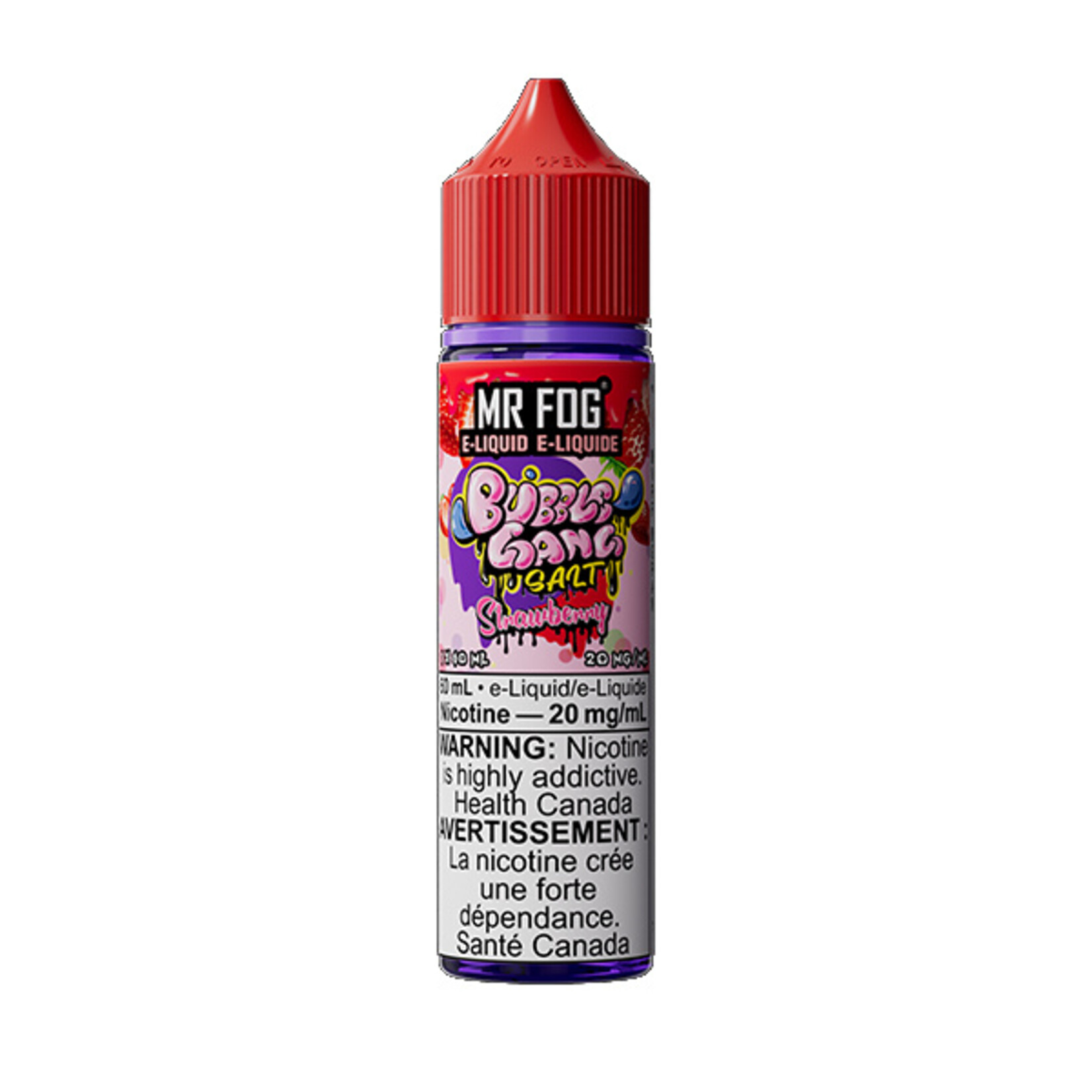 MR FOG MFEBG02 - MR FOG Bubble Gang E-Liquid Strawberry 60ML Salt