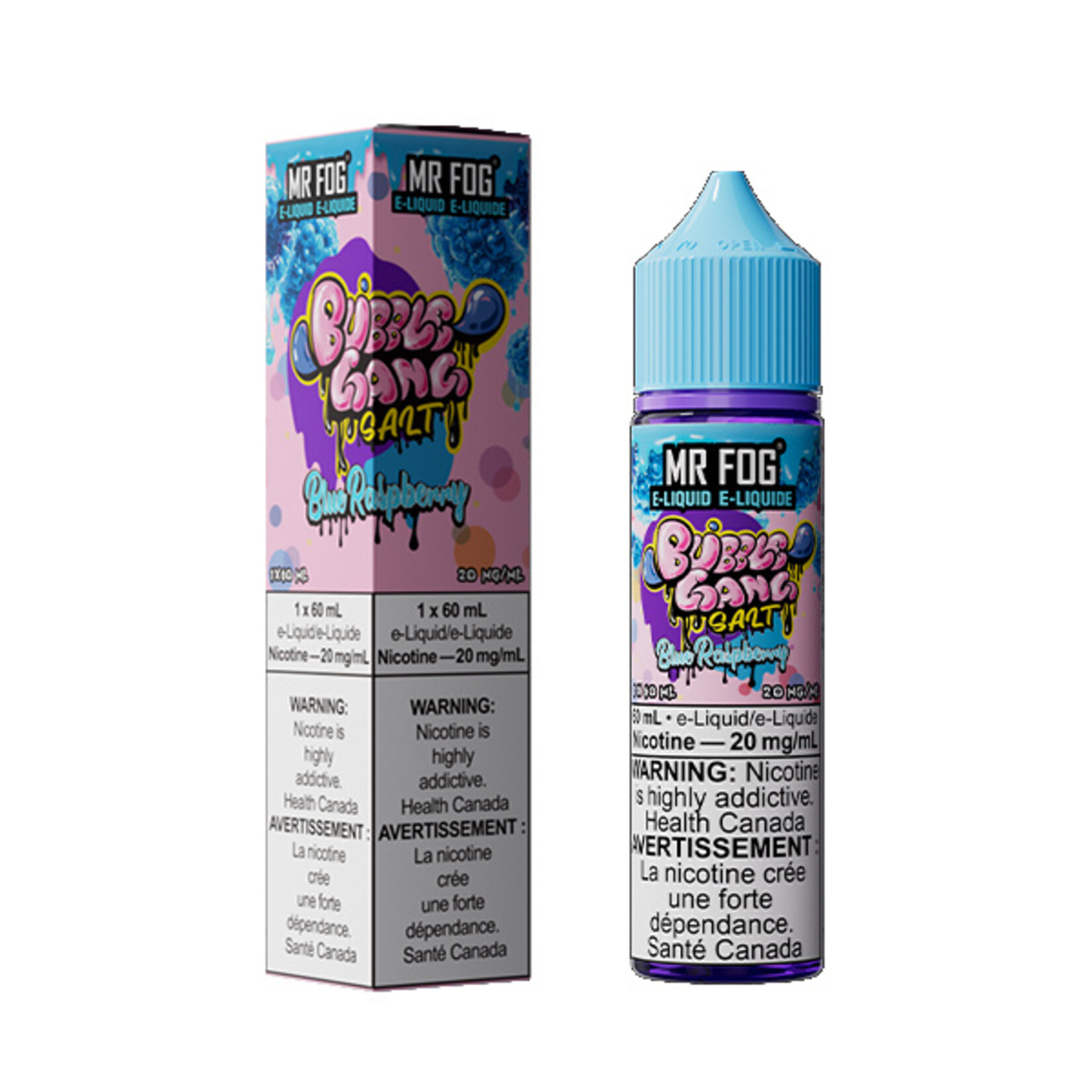 MR FOG MFEBG01 - MR FOG Bubble Gang E-Liquid Blue Raspberry 60ML Salt