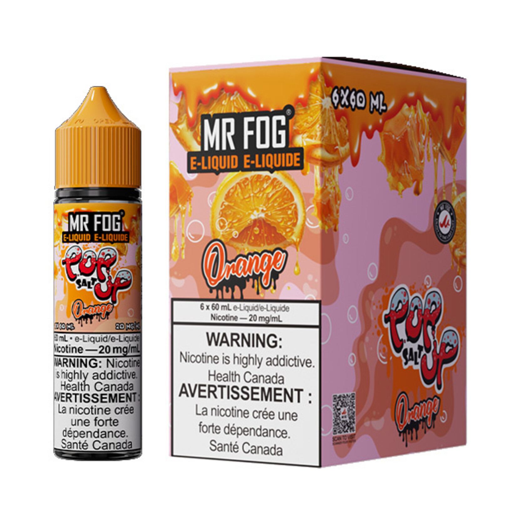 MR FOG MFEPU05 - MR FOG Popup E-Liquid Orange 60ML Freebase