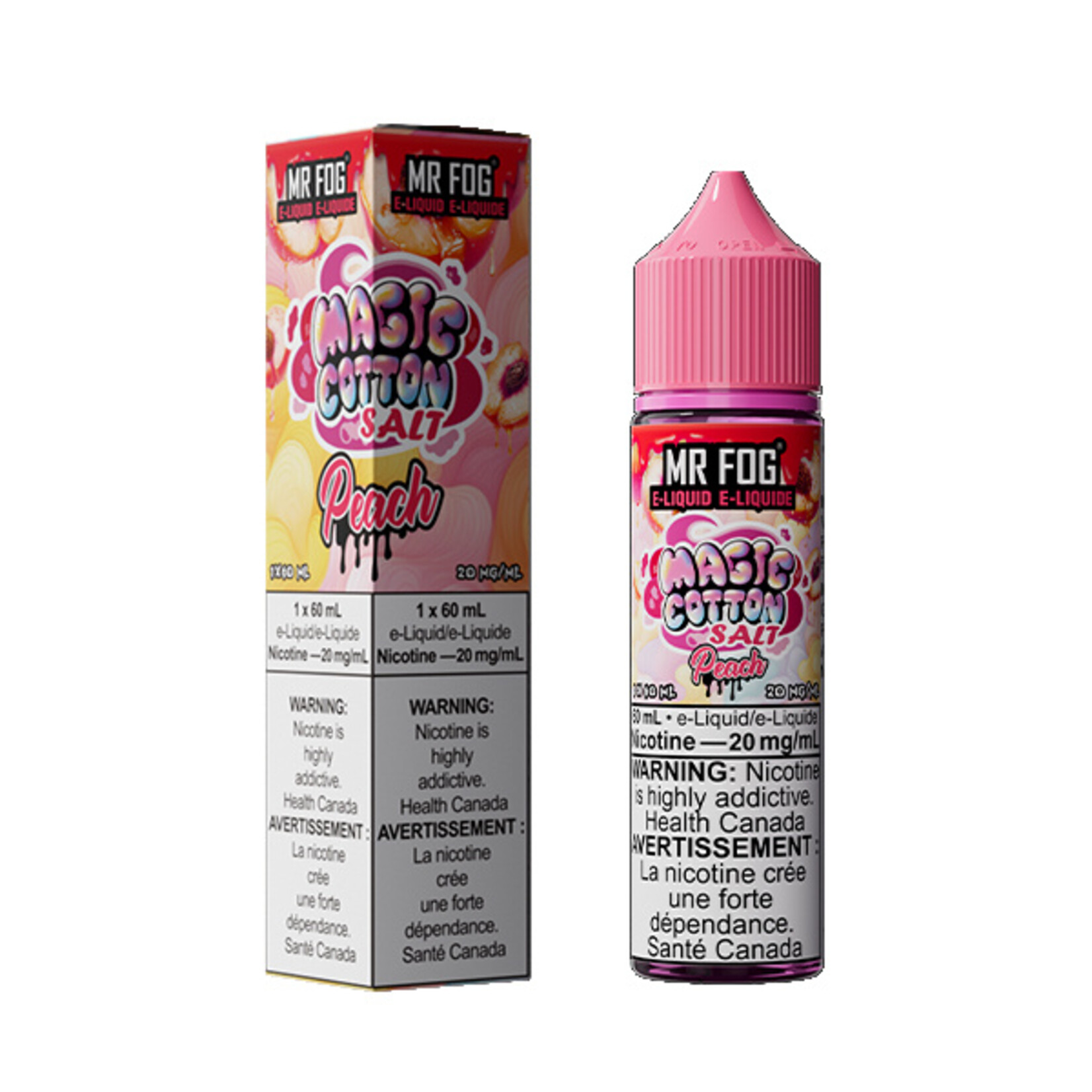 MR FOG MFEMC06 - MR FOG Magic Cotton E-Liquid Peach 60ML Freebase