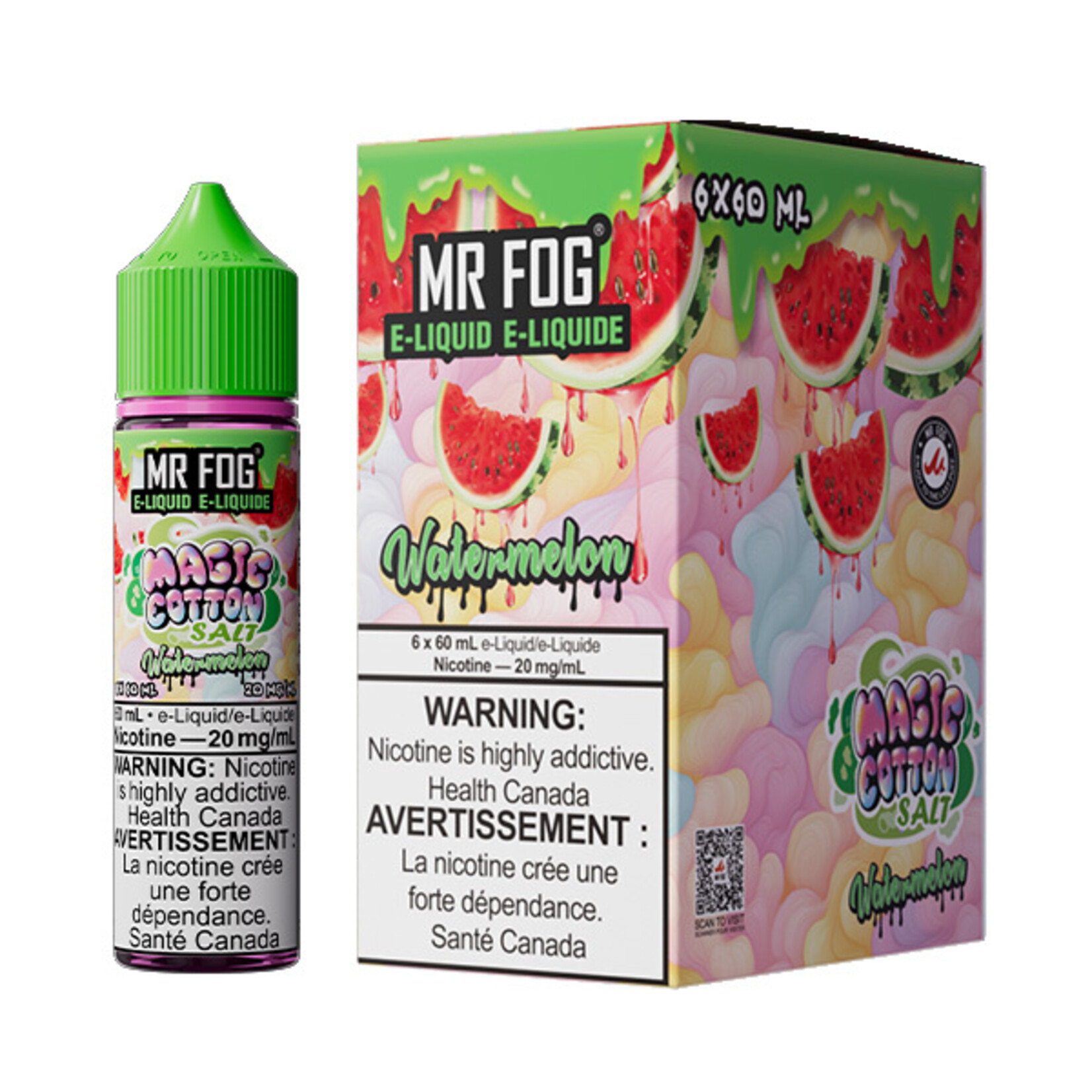 MR FOG MFEMC05 - MR FOG Magic Cotton E-Liquid Watermelon 60ML Freebase