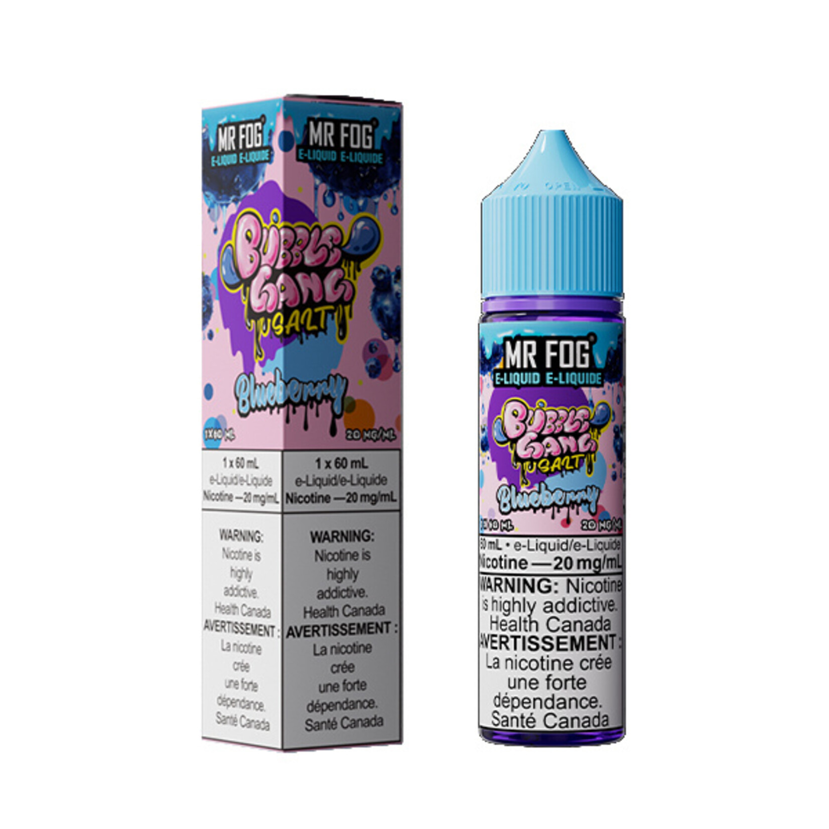 MR FOG MFEBG05 - MR FOG Bubble Gang E-Liquid Blueberry 60ML Freebase