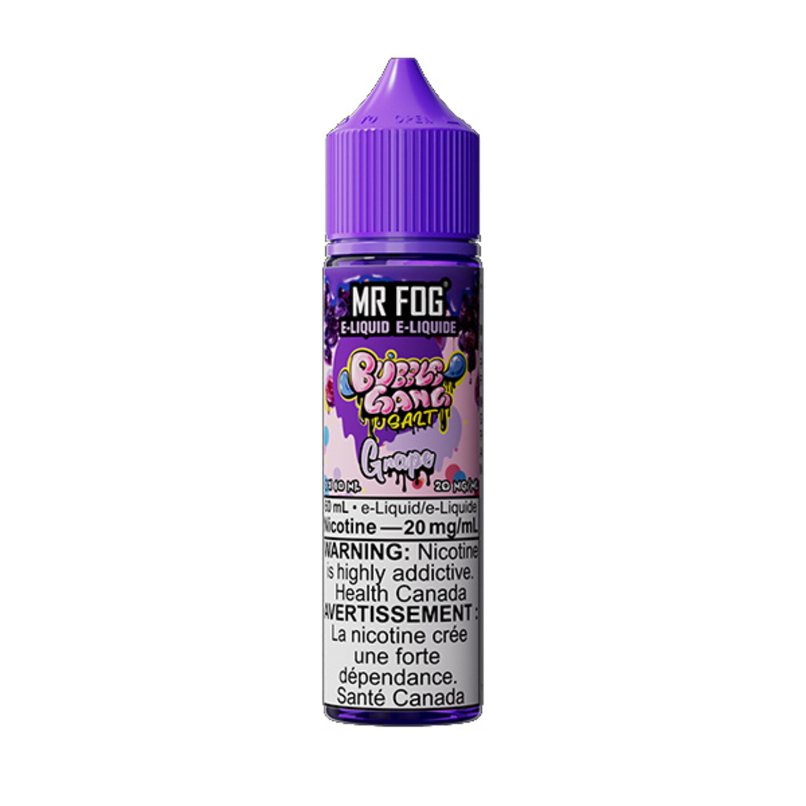 MR FOG MFEBG04 - MR FOG Bubble Gang E-Liquid Grape 60ML Freebase