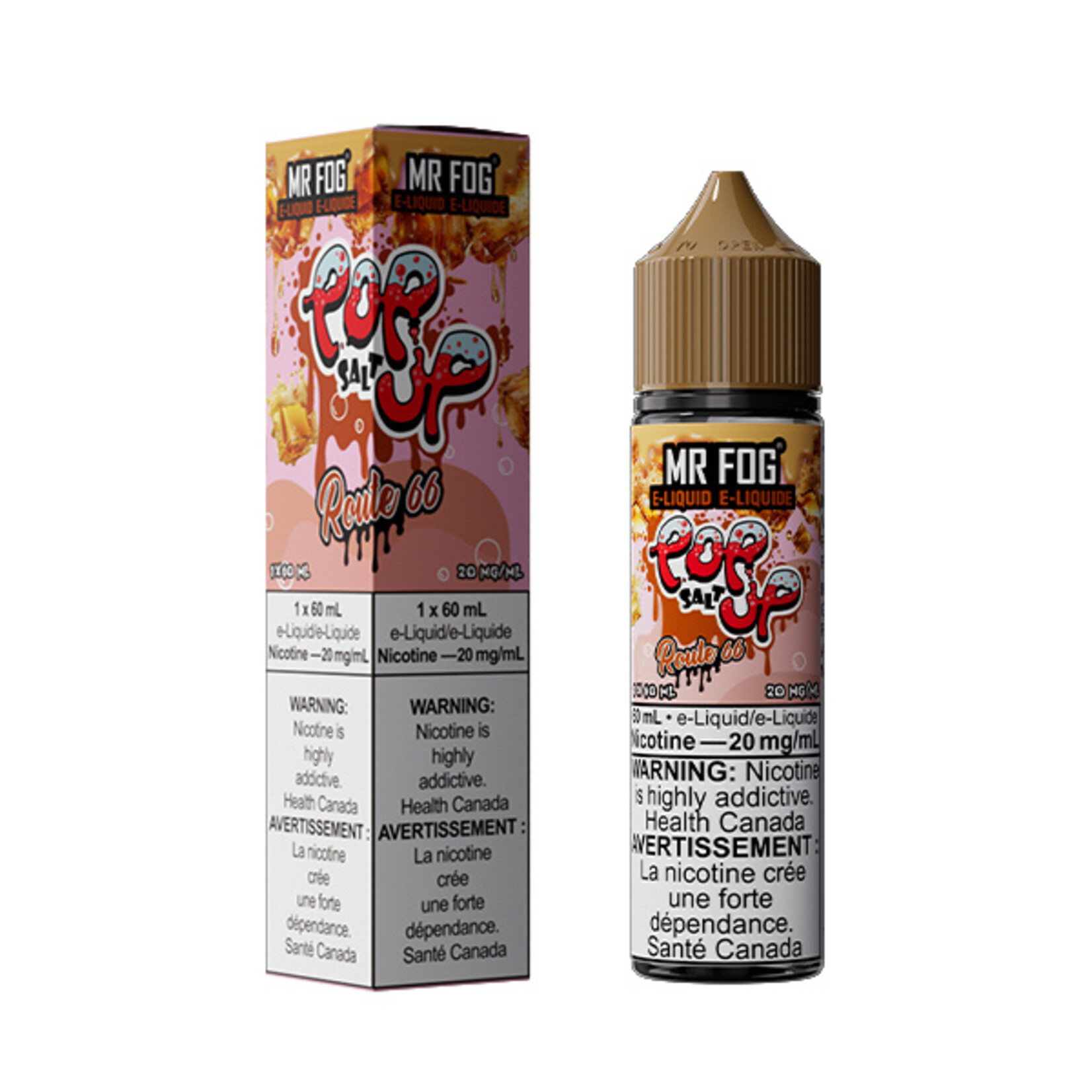 MR FOG MFEPU07 - MR FOG Popup E-Liquid Route 66 60ML Salt