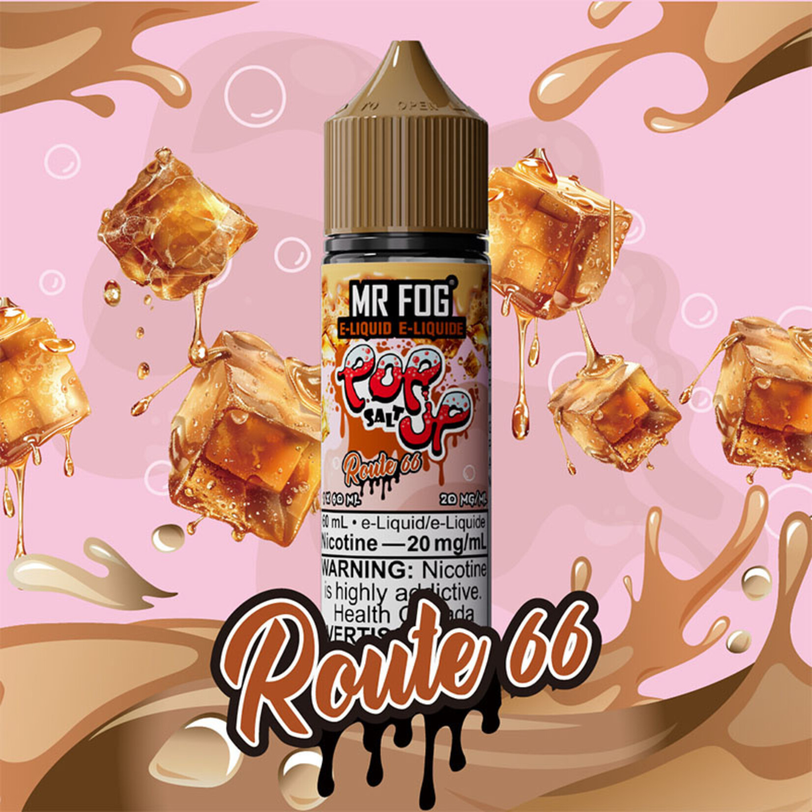 MR FOG MFEPU07 - MR FOG Popup E-Liquid Route 66 60ML Salt
