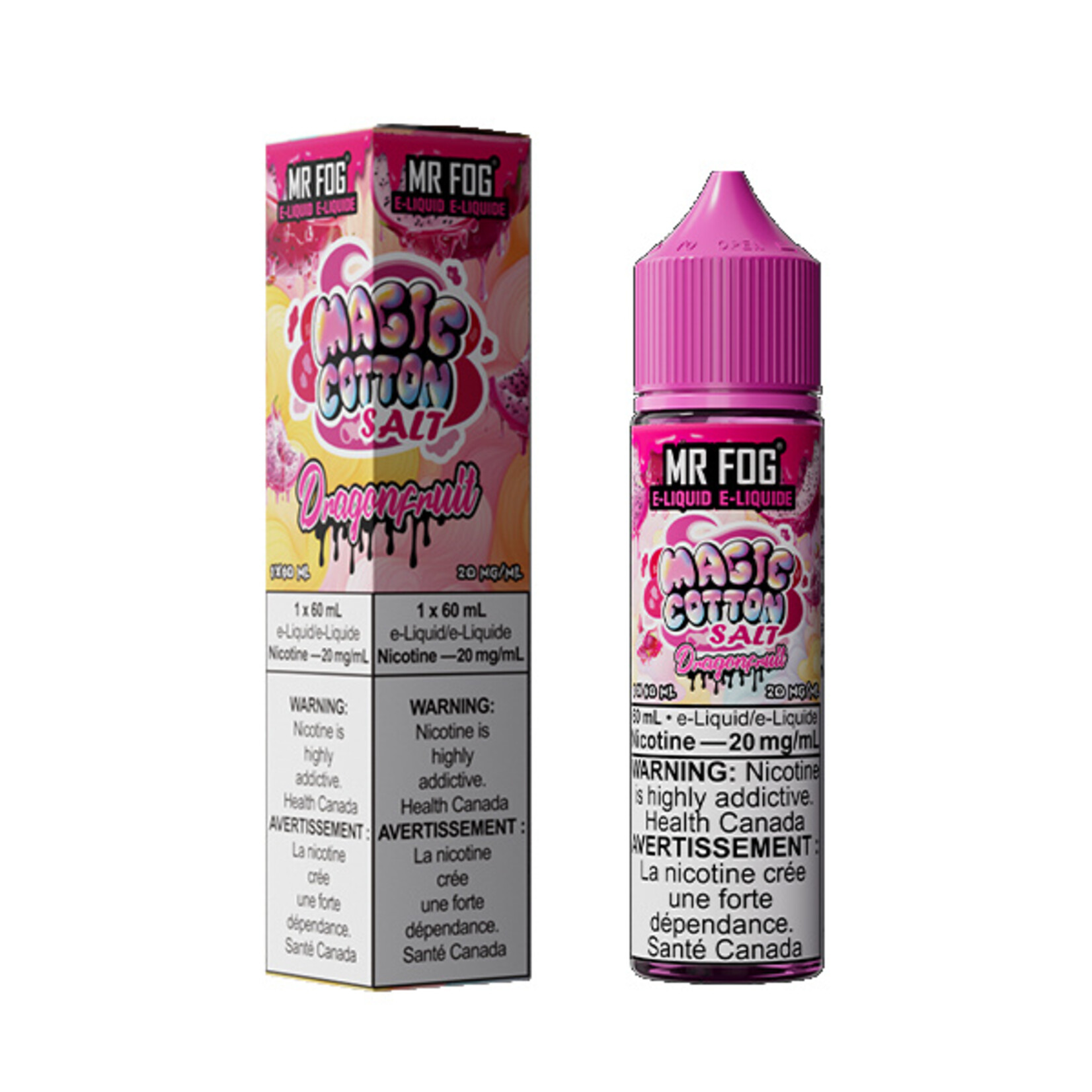 MR FOG MFEMC07 - MR FOG Magic Cotton E-Liquid Dragonfruit 60ML Salt