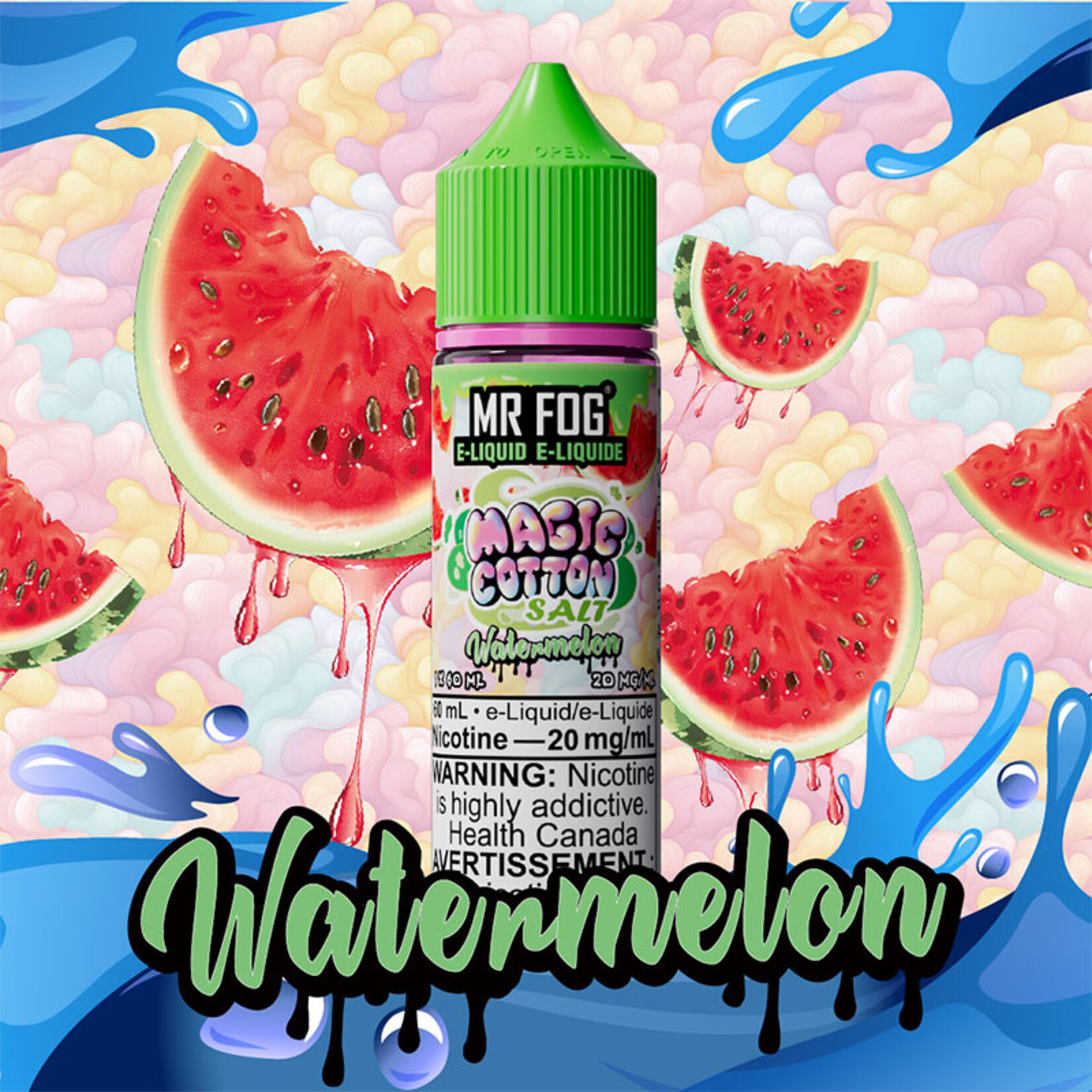 MR FOG MFEMC05 - MR FOG Magic Cotton E-Liquid Watermelon 60ML Salt