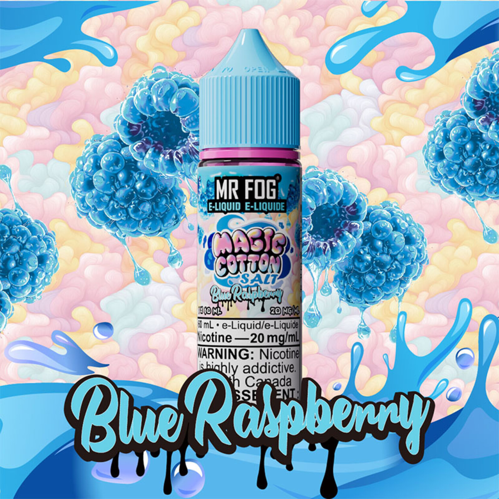 MR FOG MFEMC04 - MR FOG Magic Cotton E-Liquid Blue Raspberry 60ML Salt