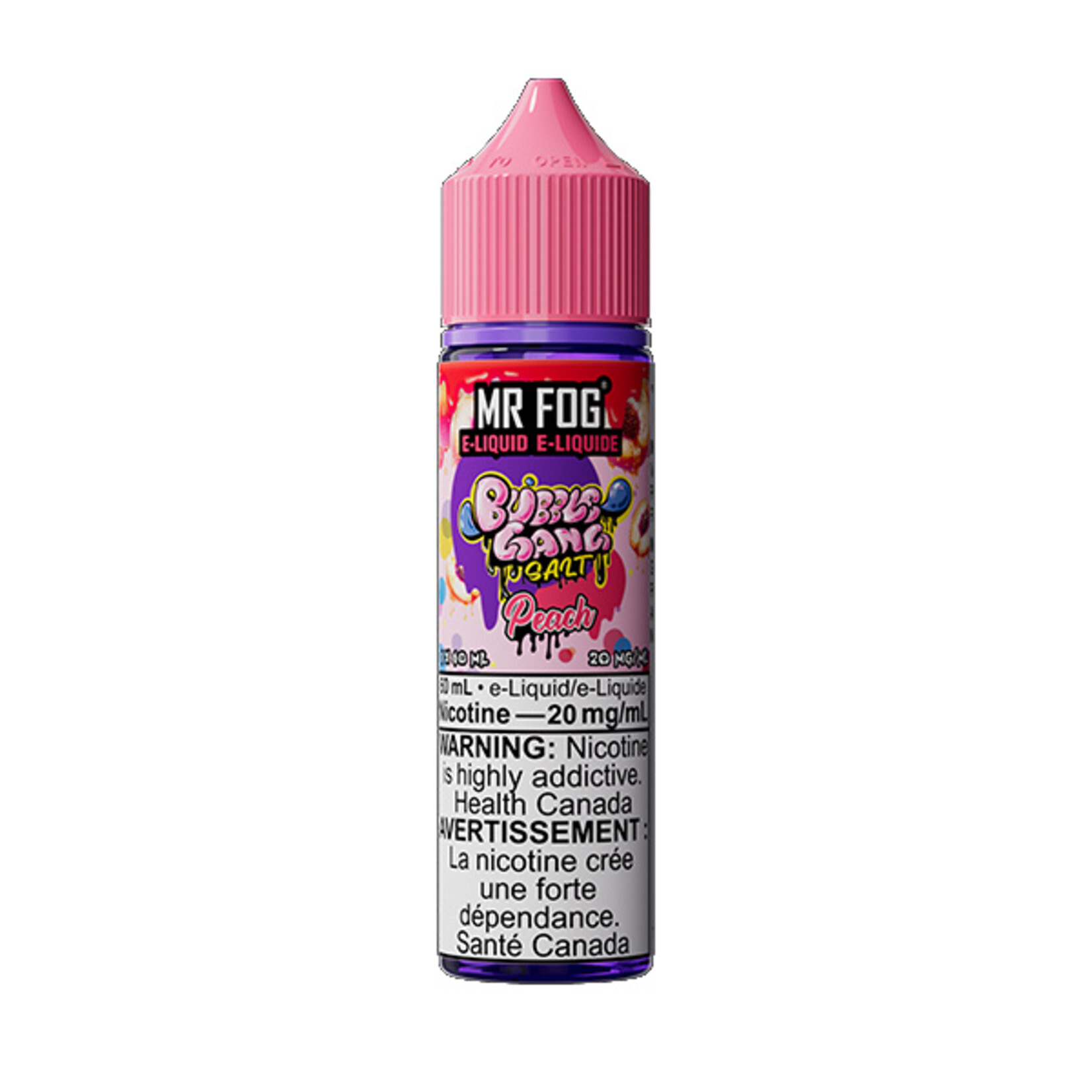 MR FOG MFEBG06 - MR FOG Bubble Gang E-Liquid Peach 60ML Salt