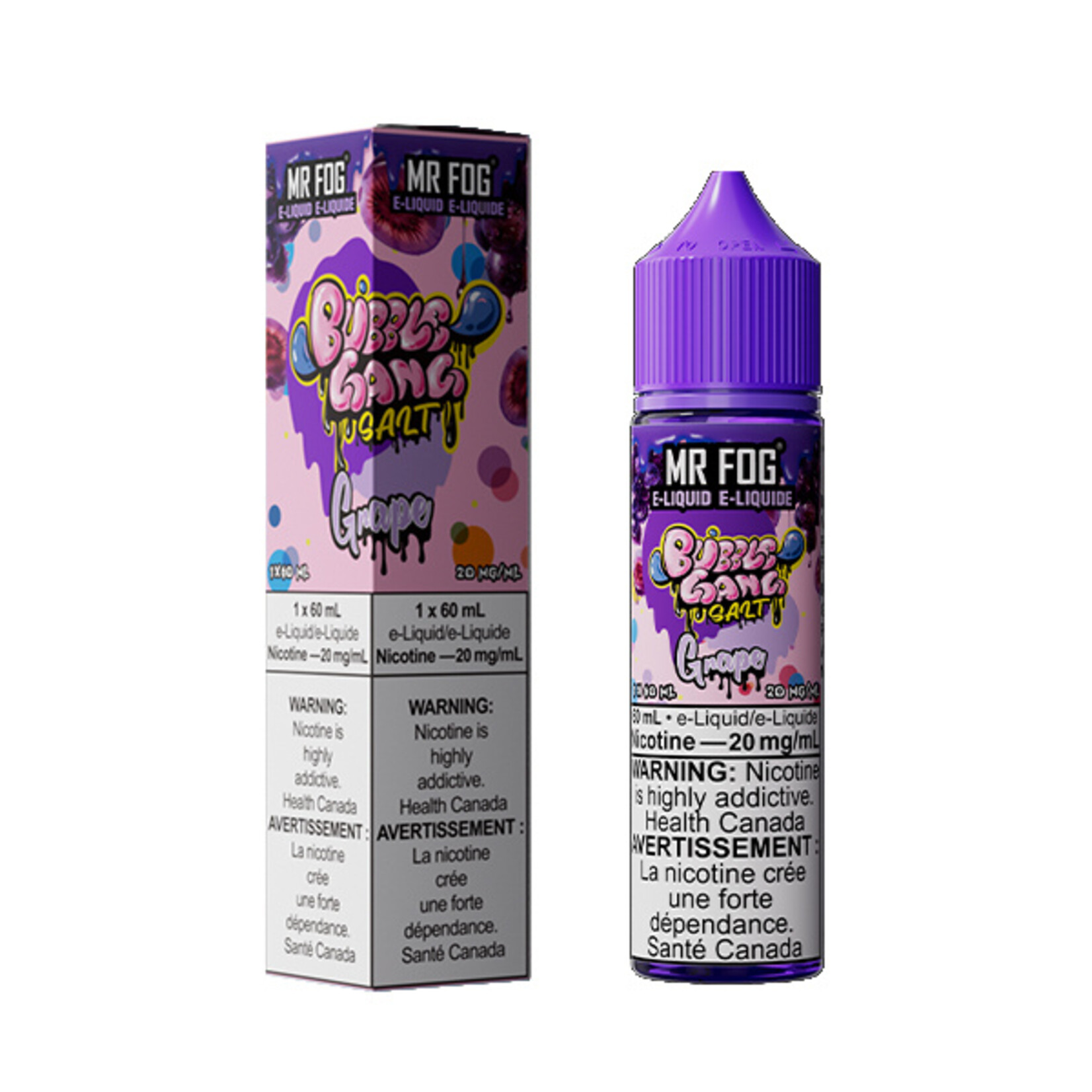 MR FOG MFEBG04 - MR FOG Bubble Gang E-Liquid Grape 60ML Salt