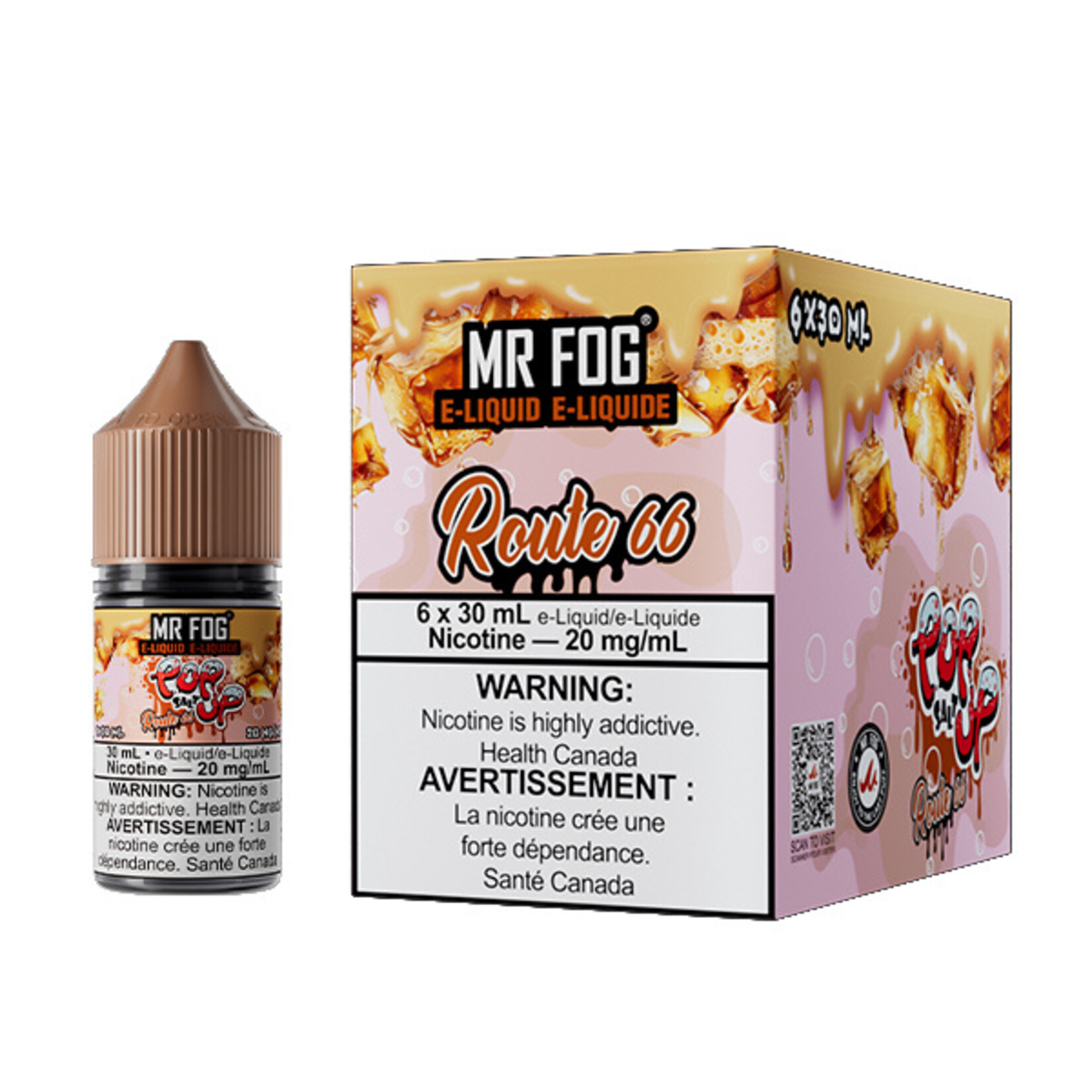 MR FOG MFEPU07 - MR FOG Popup E-Liquid Route 66 30ML Salt