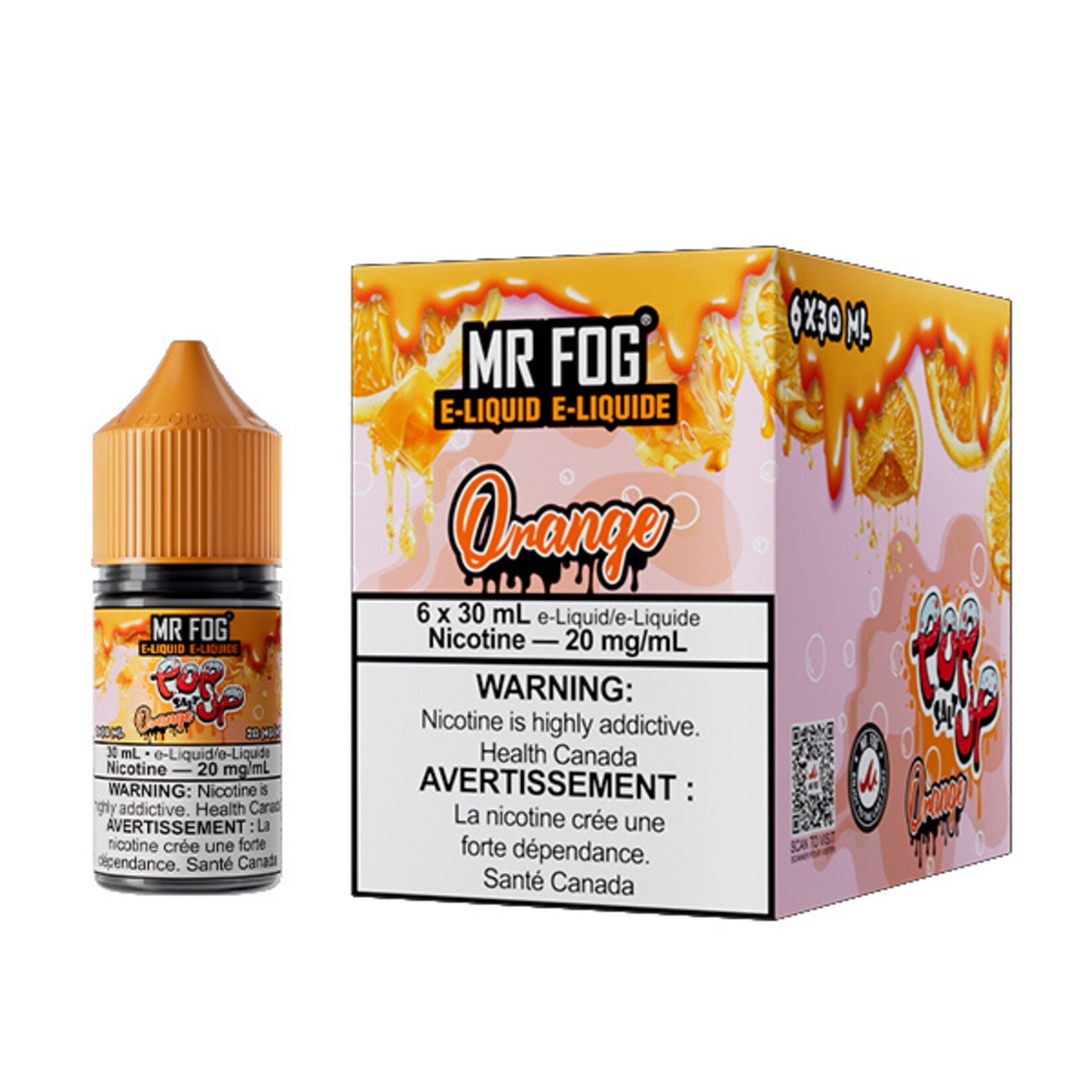 MR FOG MFEPU05 - MR FOG Popup E-Liquid Orange 30ML Salt